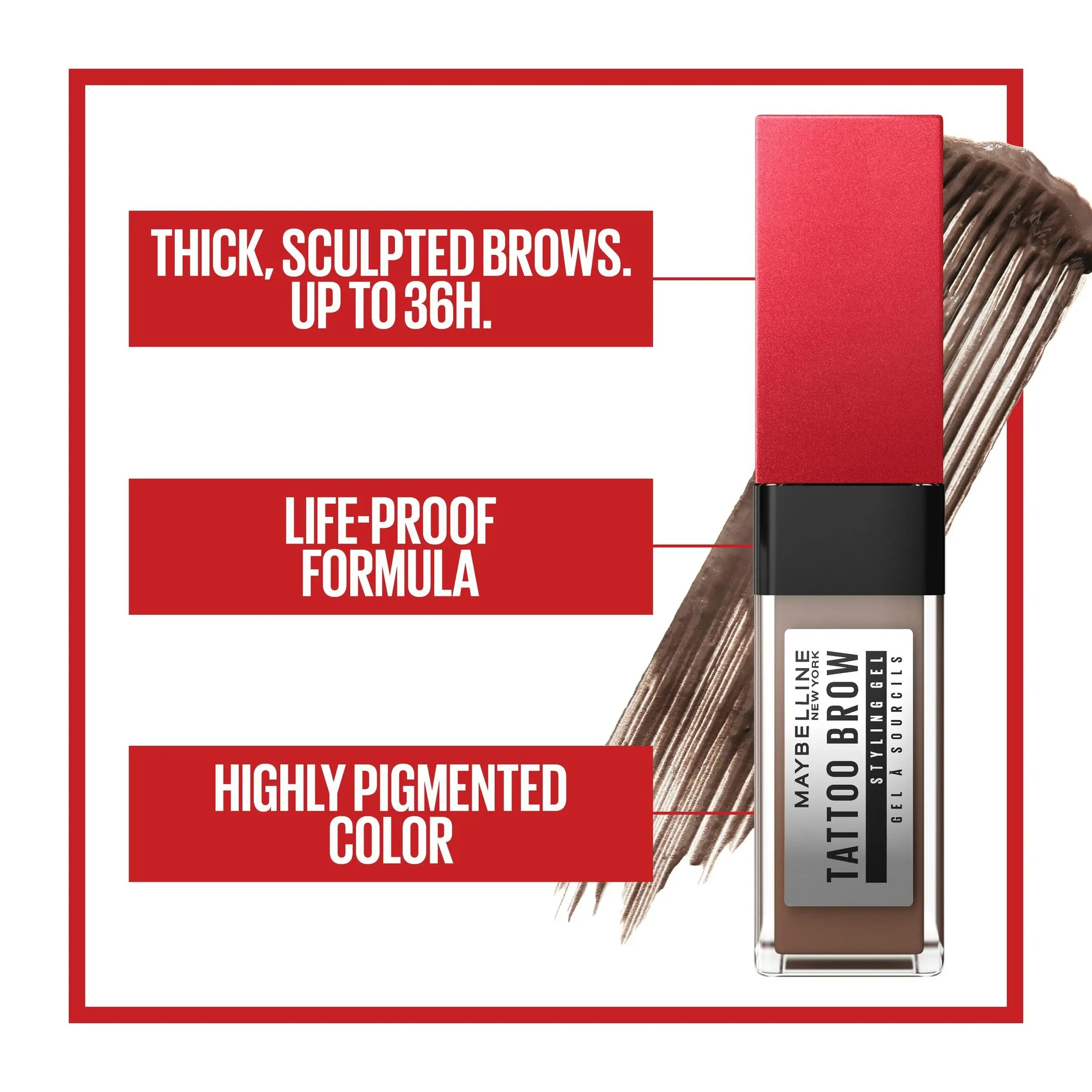 Maybelline Tattoo Brow 3 Day Styling Gel Soft Brown