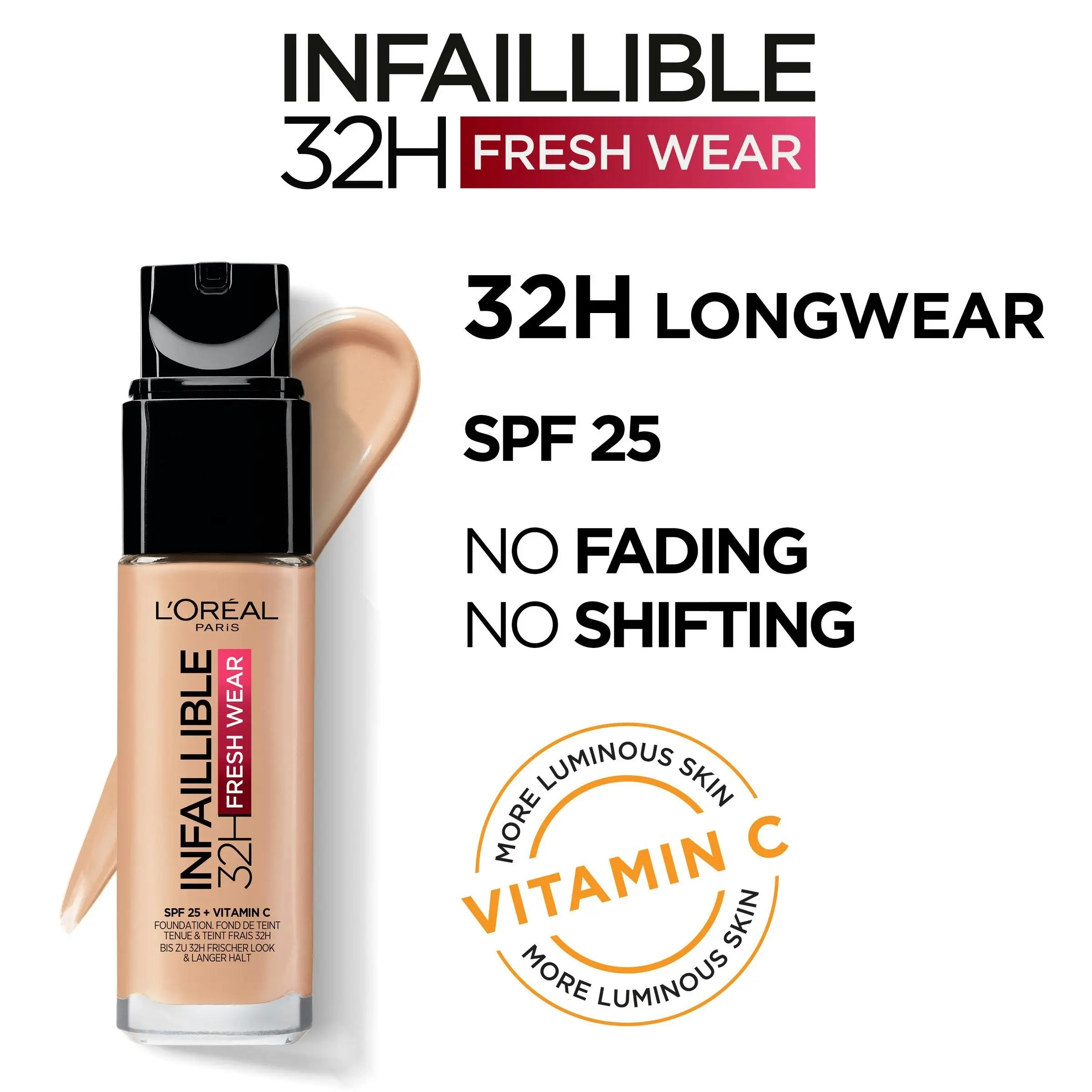 L'Oreal Infallible Freshwear Foundation 300 Amber