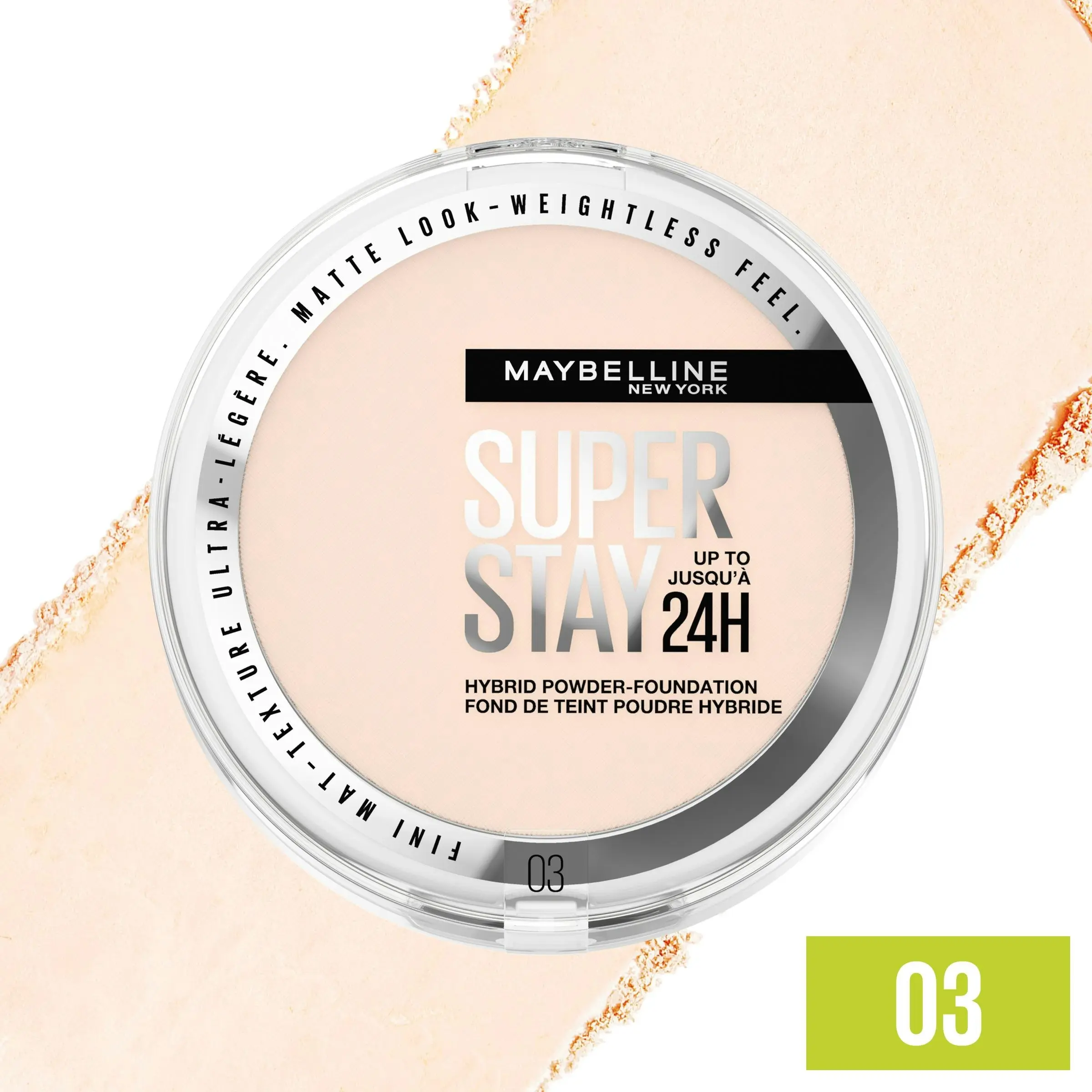 Maybelline Superstay 24H Hybrid Powder Foundation 03 True Ivory