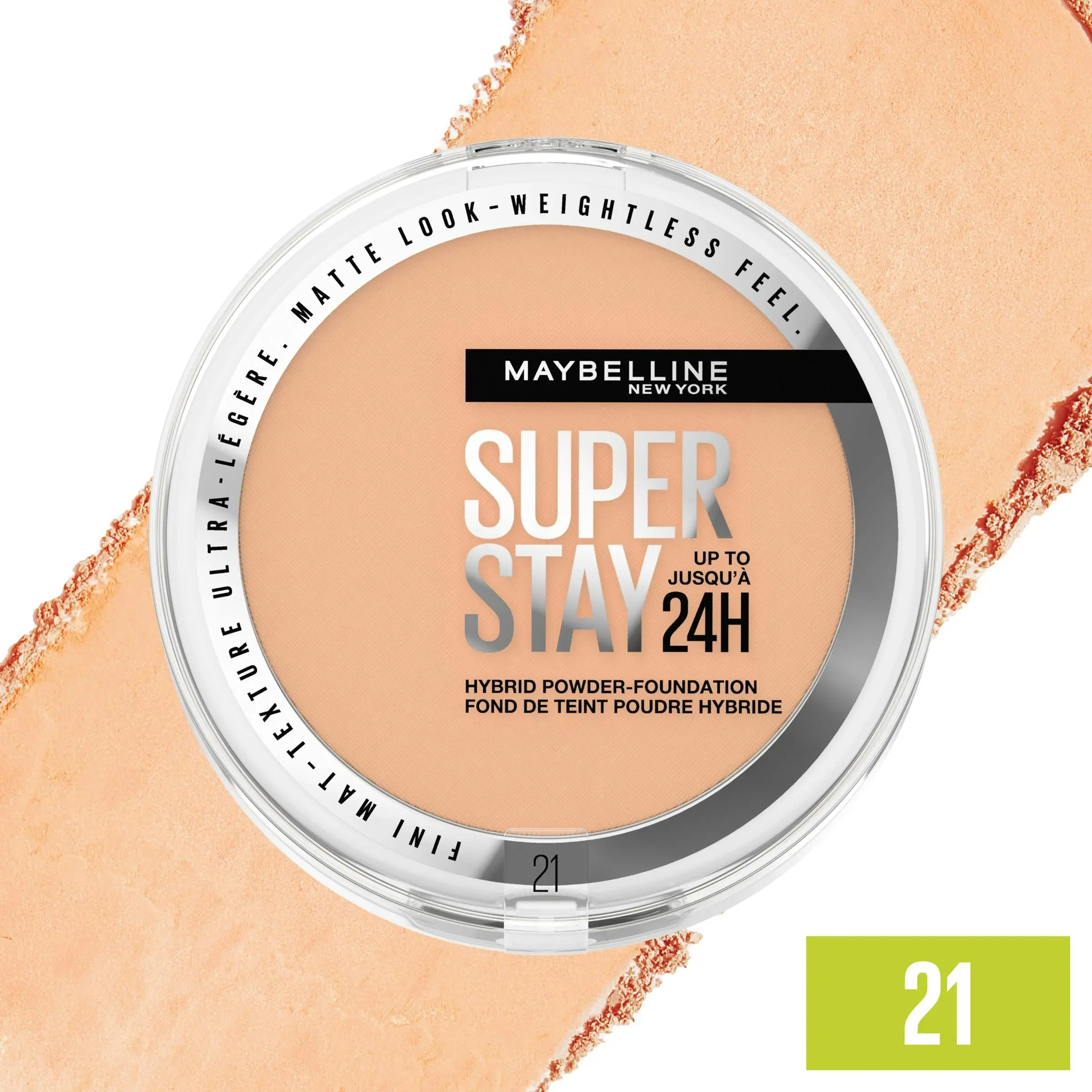 Maybelline Superstay 24H Hybrid Powder Foundation 21 Nude Beige