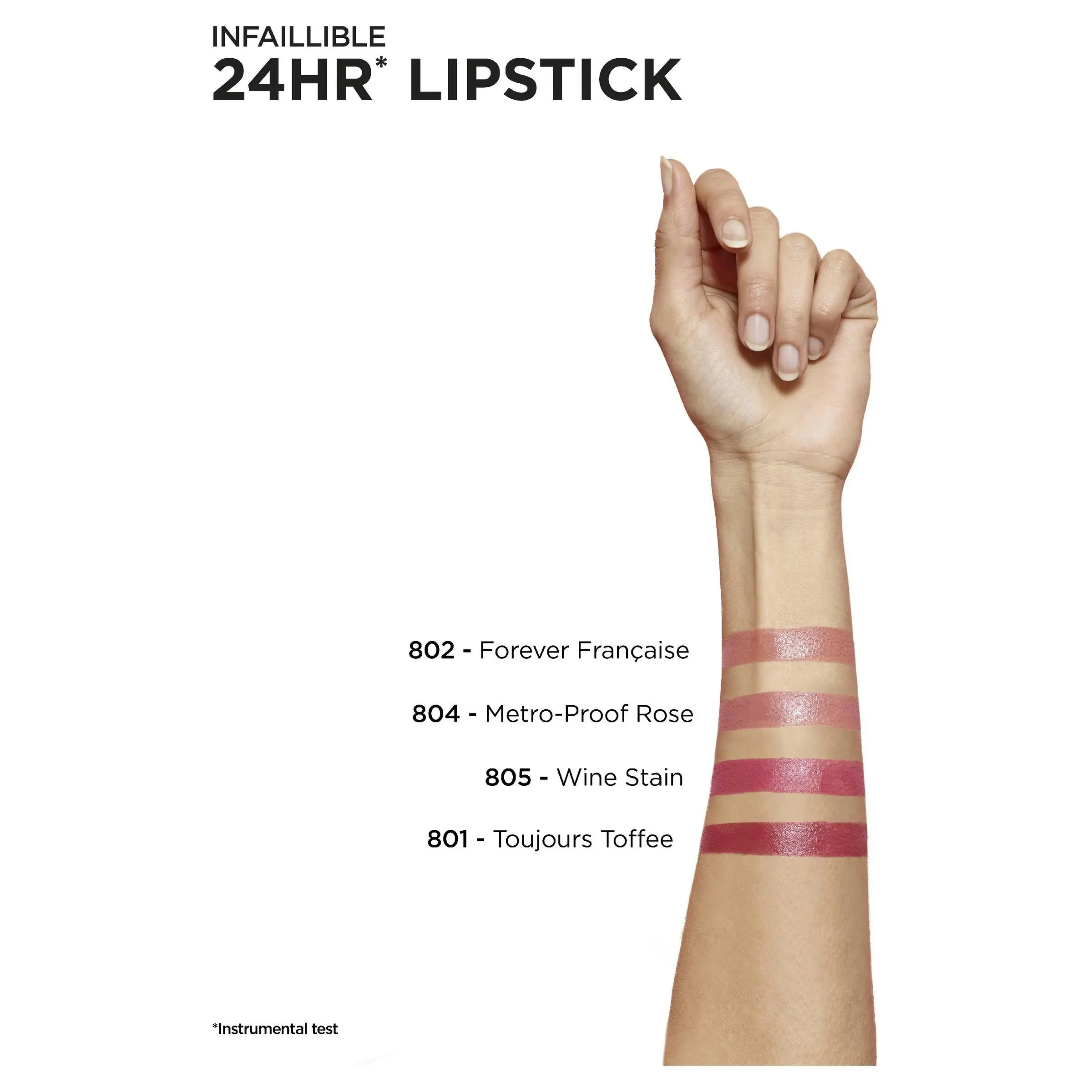 L'Oreal Infallible 2 Step Lip 804 Metro Proof Ros