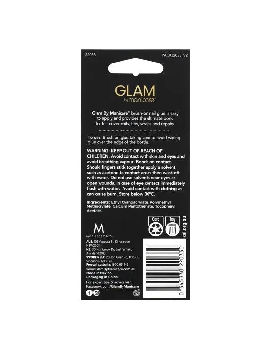 Glam by Manicare Brush-On Glue 4g