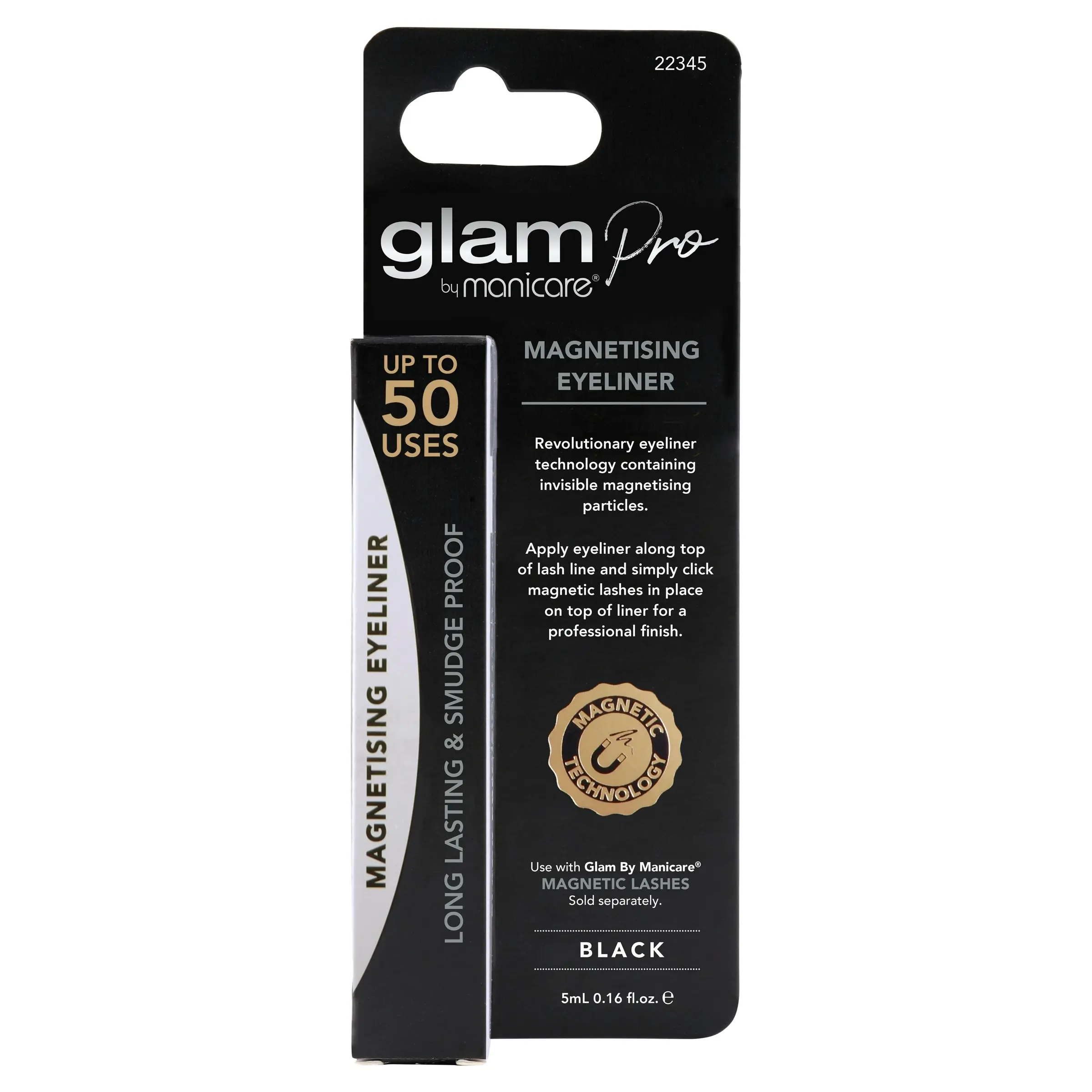 Glam Pro by Manicare Magnetising Eyeliner Black 5mL