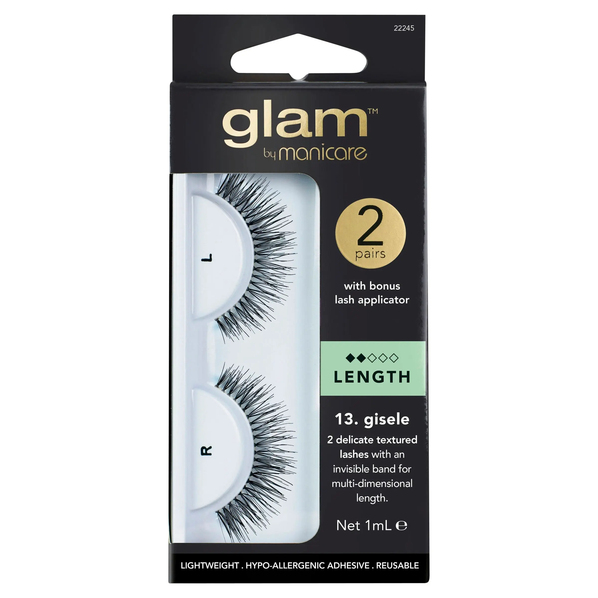 Glam by Manicare 13. Gisele Lashes 2 Pack