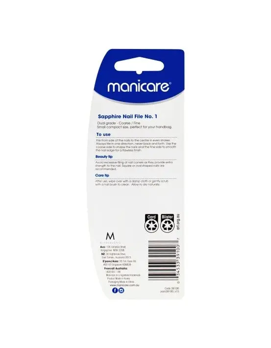 Manicare Sapphire Nail File No.1