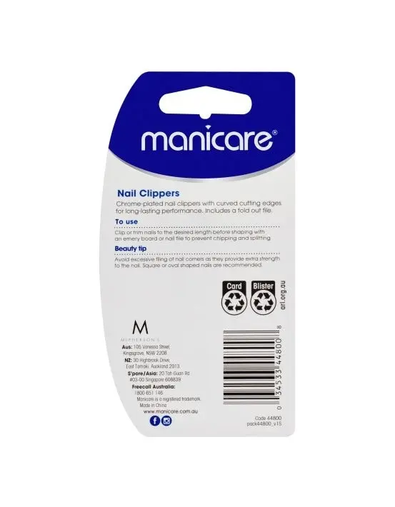 Manicare Nail Clippers With Nail File