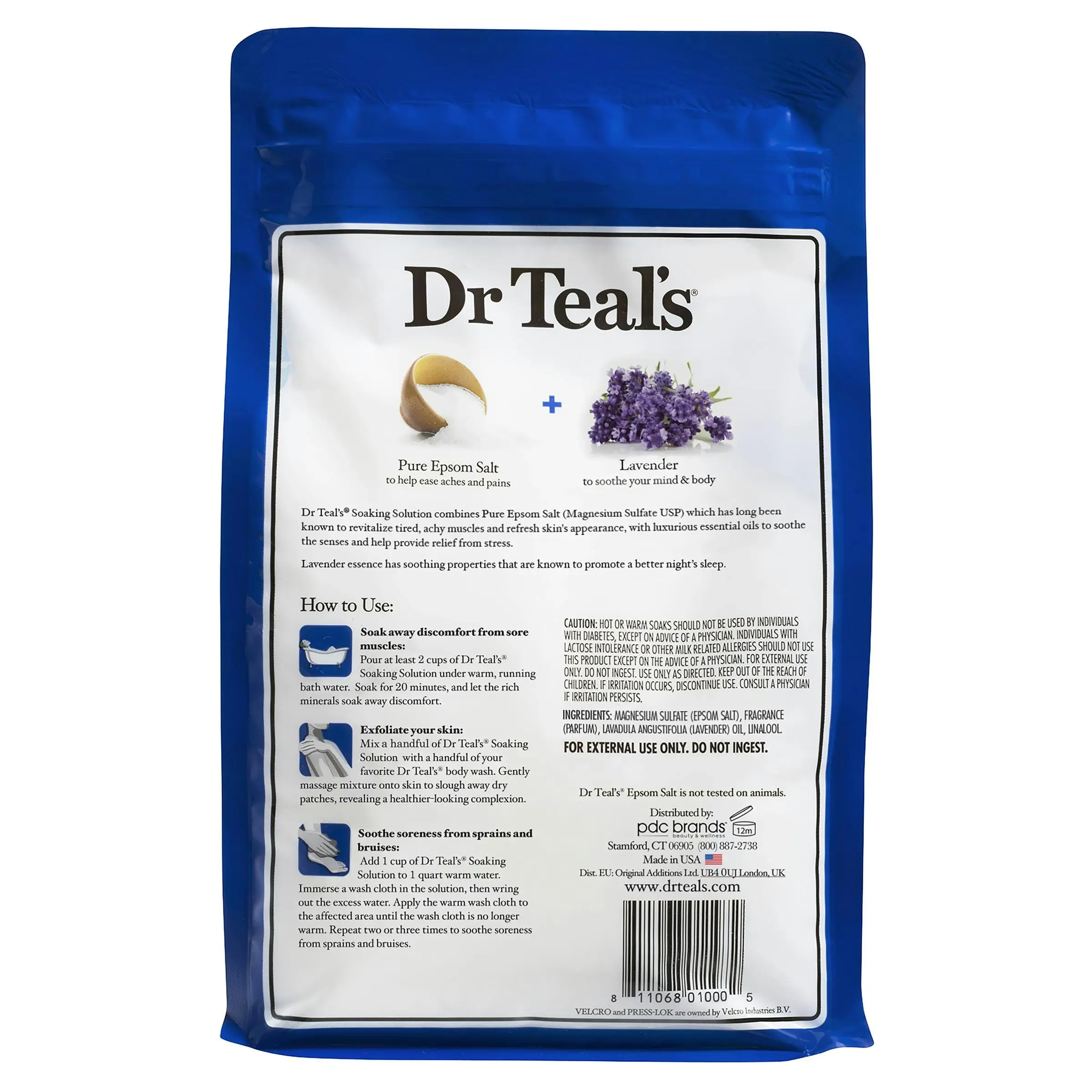 Dr Teal's Epsom Salt Soothe & Sleep Lavender 1.36kg