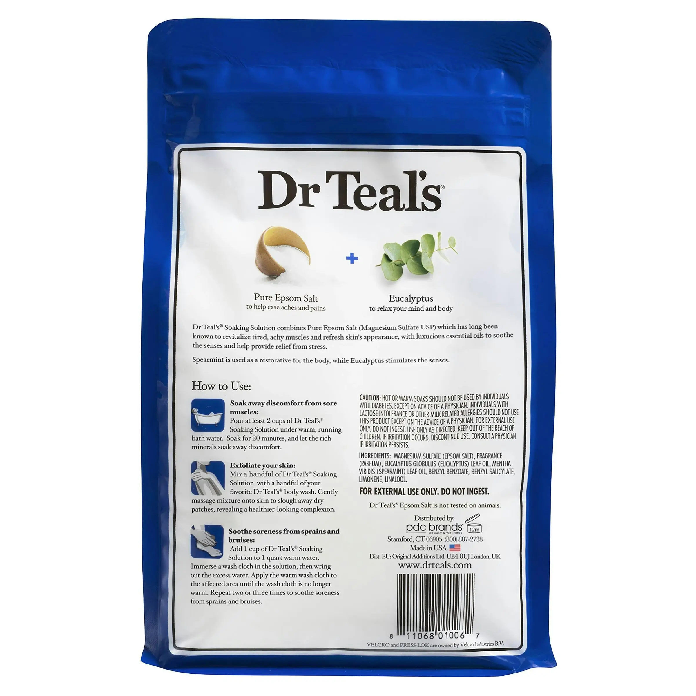 Dr Teal's Epsom Salt Eucalyptus & Spearmint 1.36kg