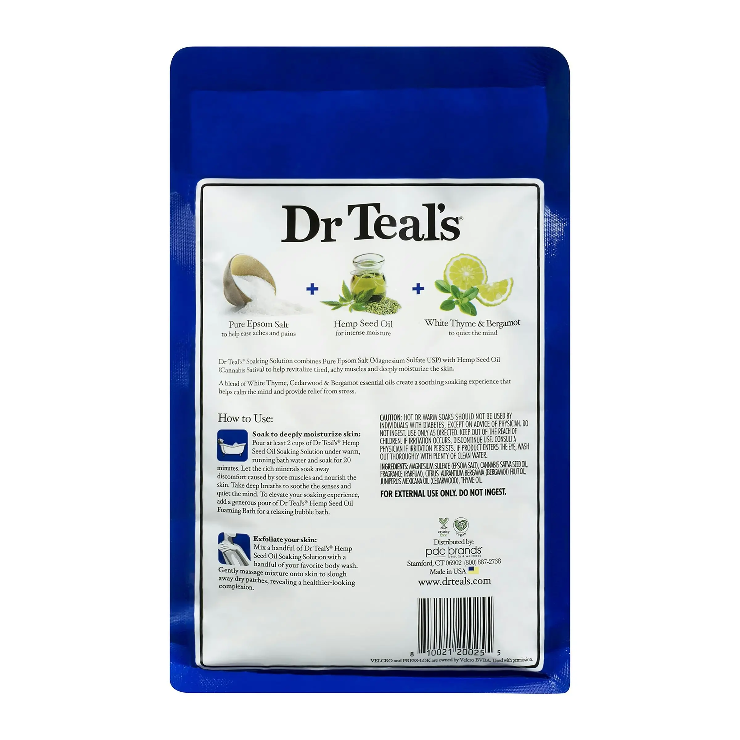 Dr Teal's Epsom Salt Hemp Seed Oil 1.36kg