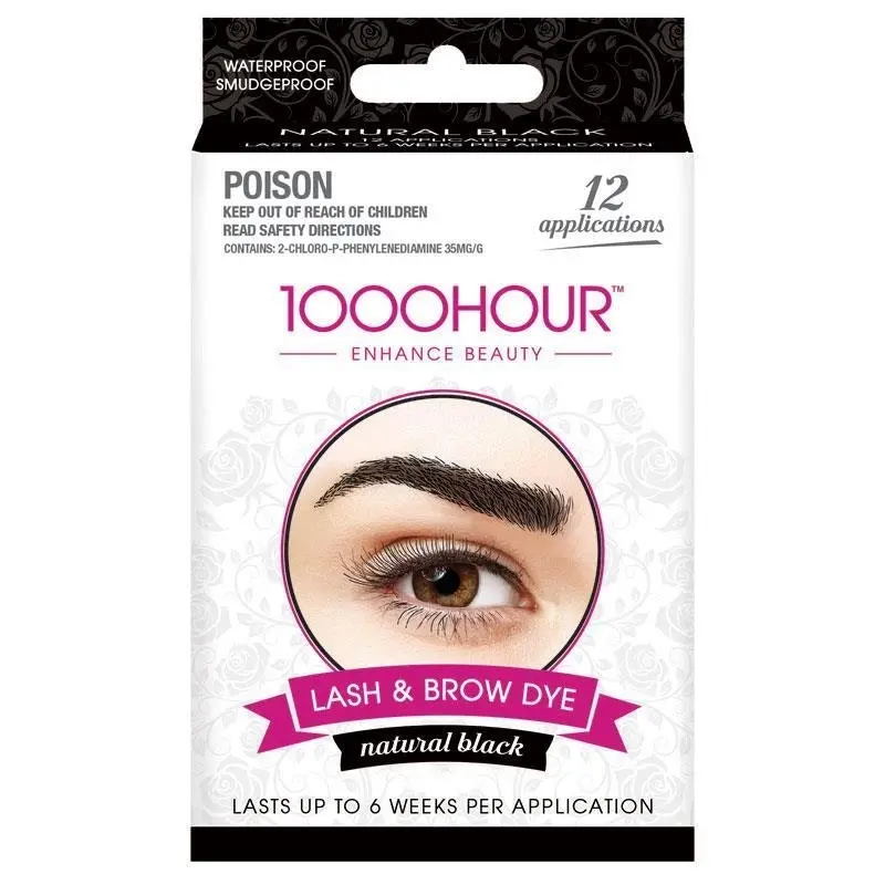 1000 Hour Eyelash & Brow Dye Kit Black