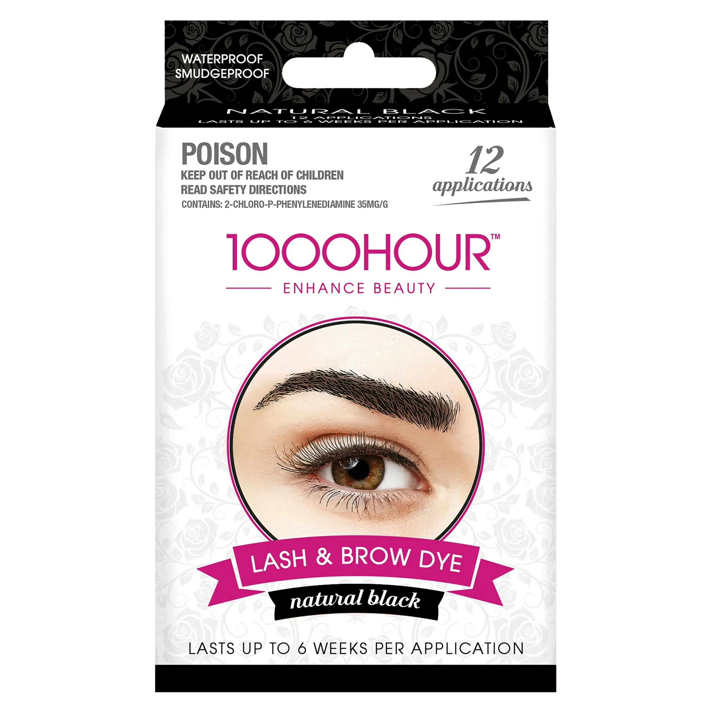 1000 Hour Eyelash & Brow Dye Kit Black