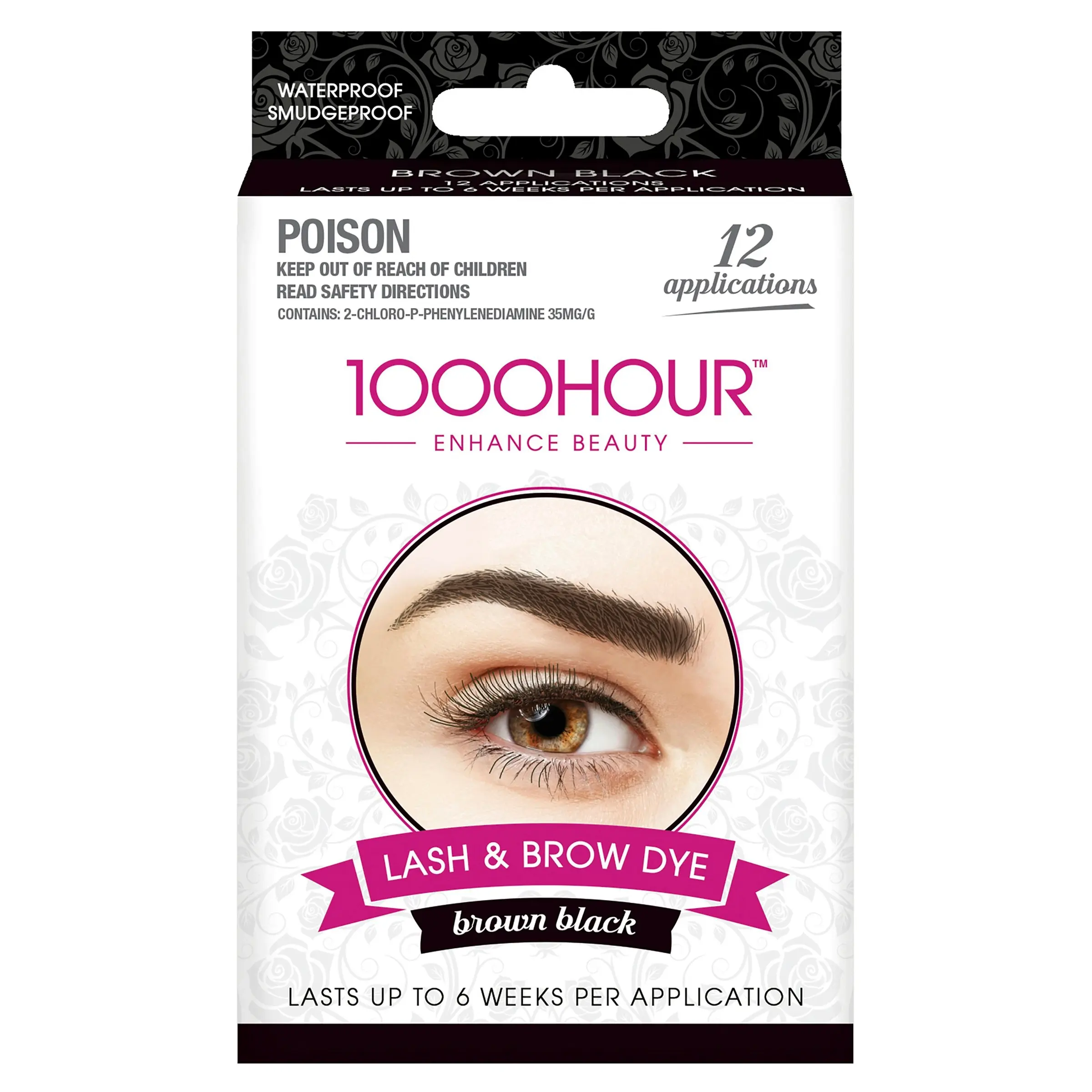 1000 Hour Eyelash & Brow Dye Kit Brown/Black