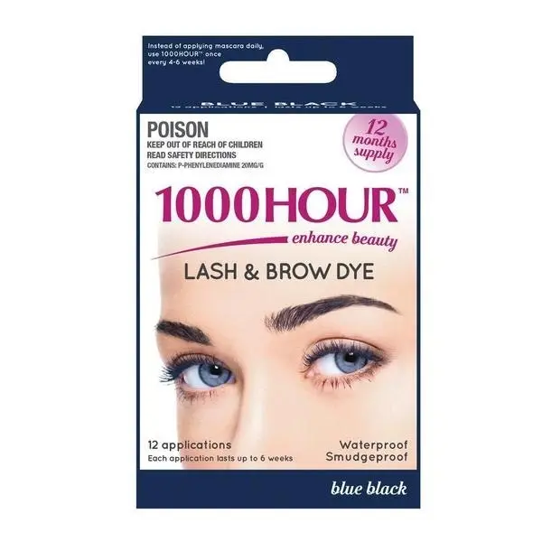 1000 Hour Eyelash & Brow Dye Kit Blue/Black