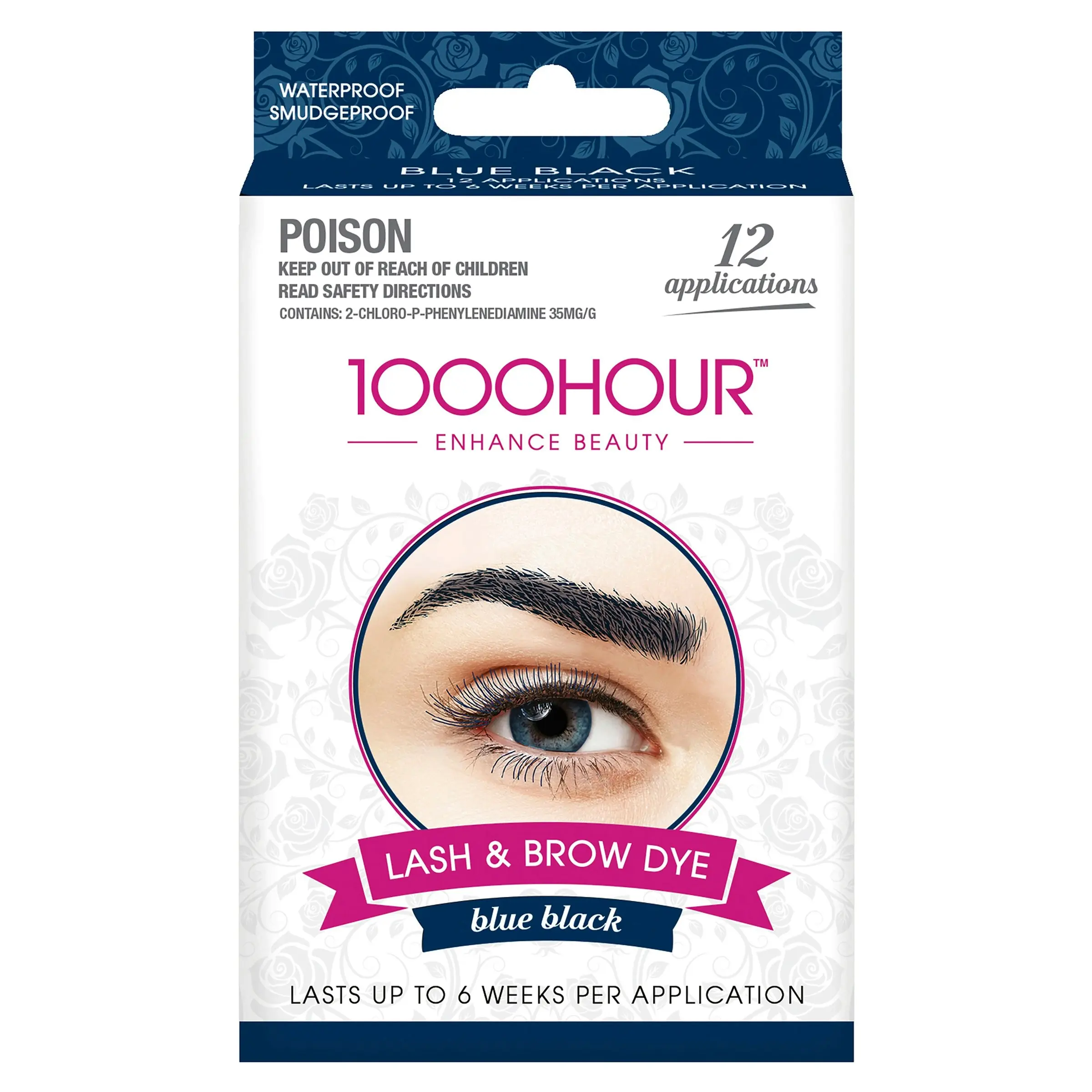 1000 Hour Eyelash & Brow Dye Kit Blue/Black