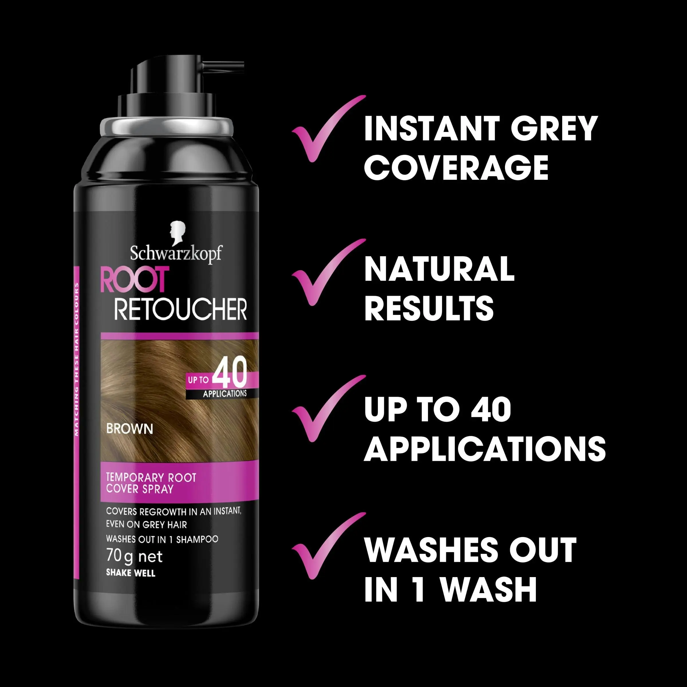 Schwarzkopf Root Retoucher Brown 70g