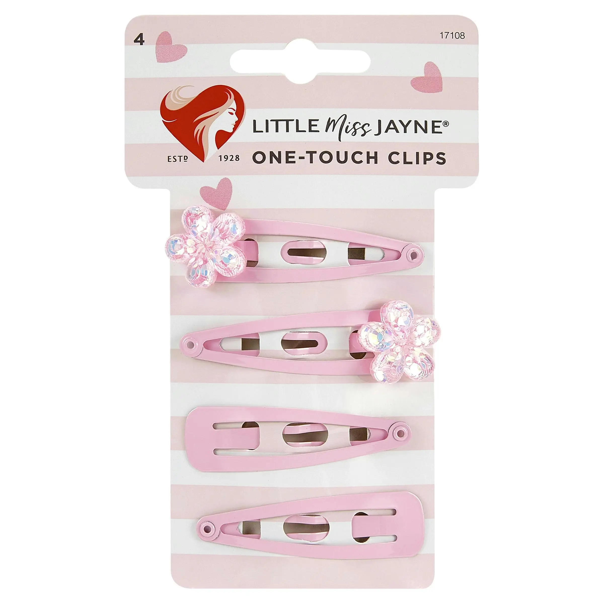 Lady Jayne Little Miss Jayne Bow Clips 4 Pack