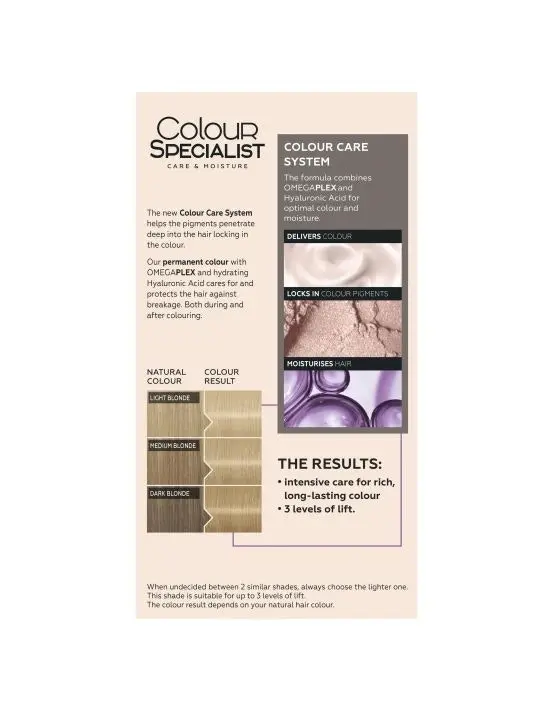 Schwarzkopf Colour Specialist Hair Colour 10.1 Cool Ultra Light Blonde