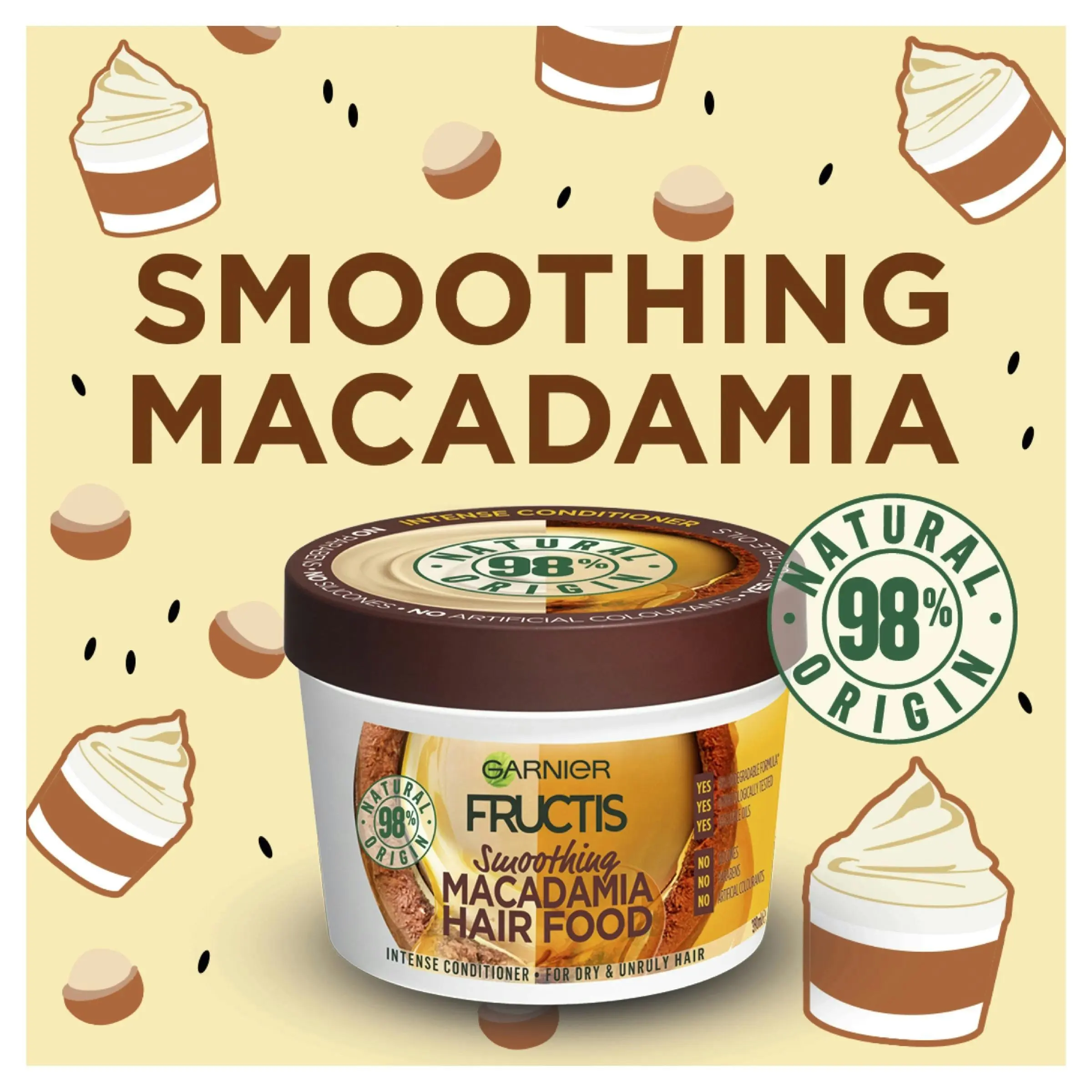 Garnier Fructis Hair Food Macadamia 390mL