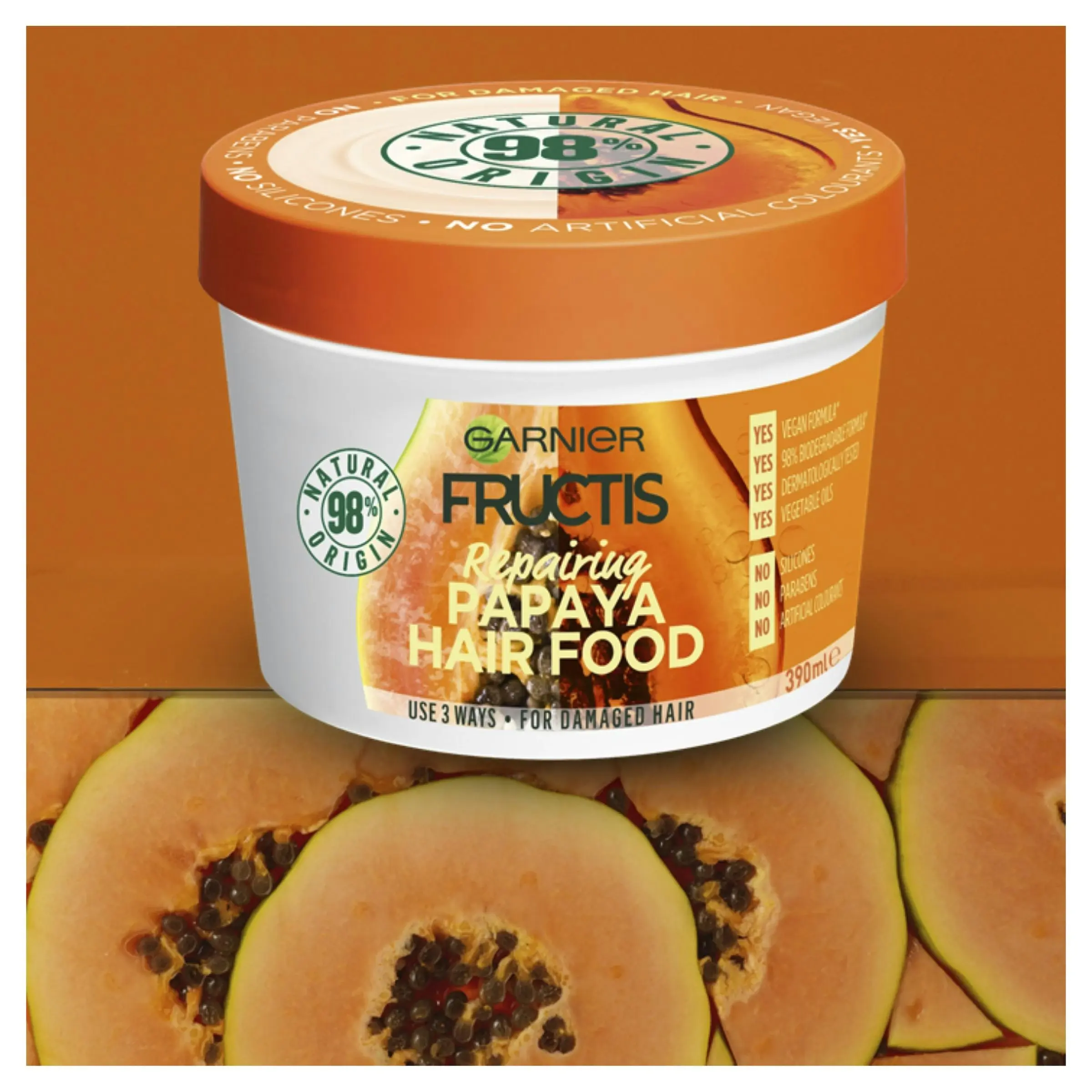 Garnier Fructis Hair Food Papaya 390mL