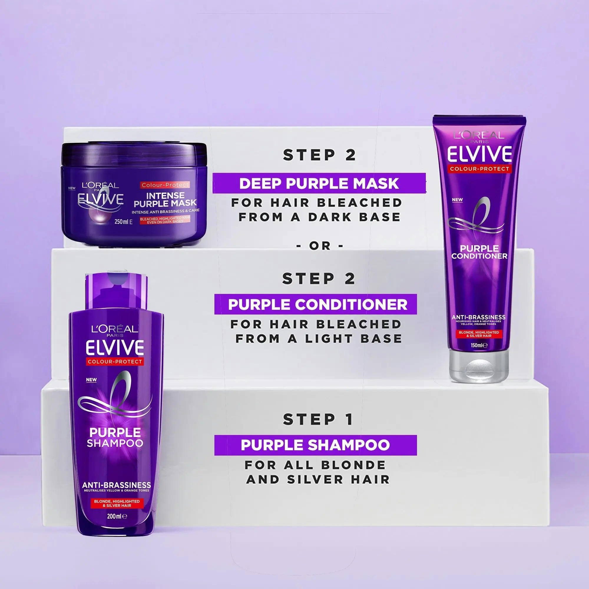 L'Oreal Elvive Colour Protect Purple Mask 250ml