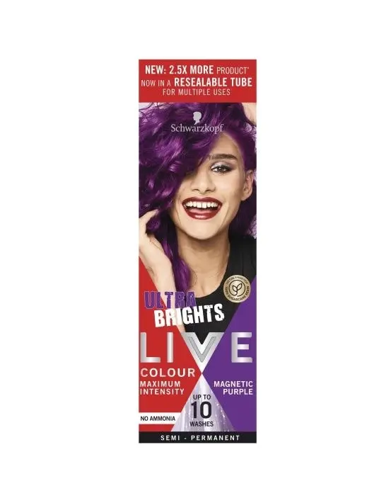 Schwarzkopf Live Colour Ultra Brights Magnetic Purple 75ml