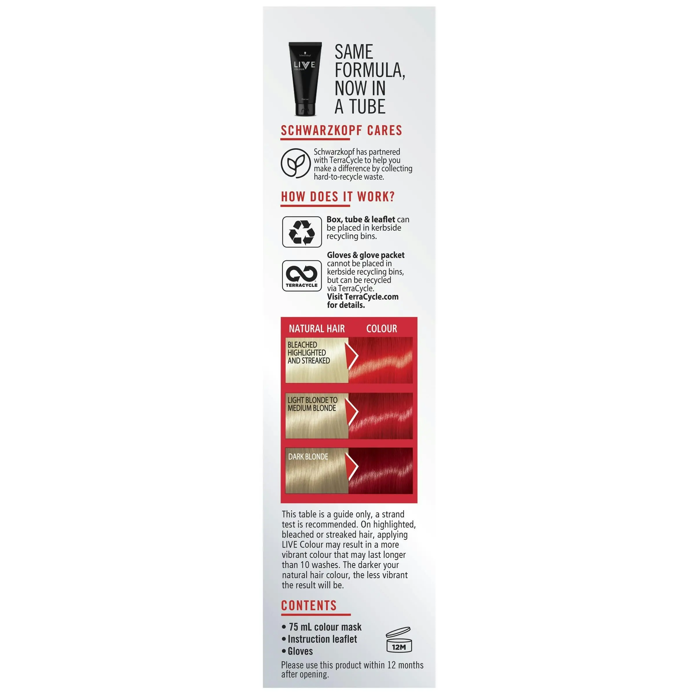 Schwarzkopf Live Colour Ultra Brights Pillar Box Red 75ml