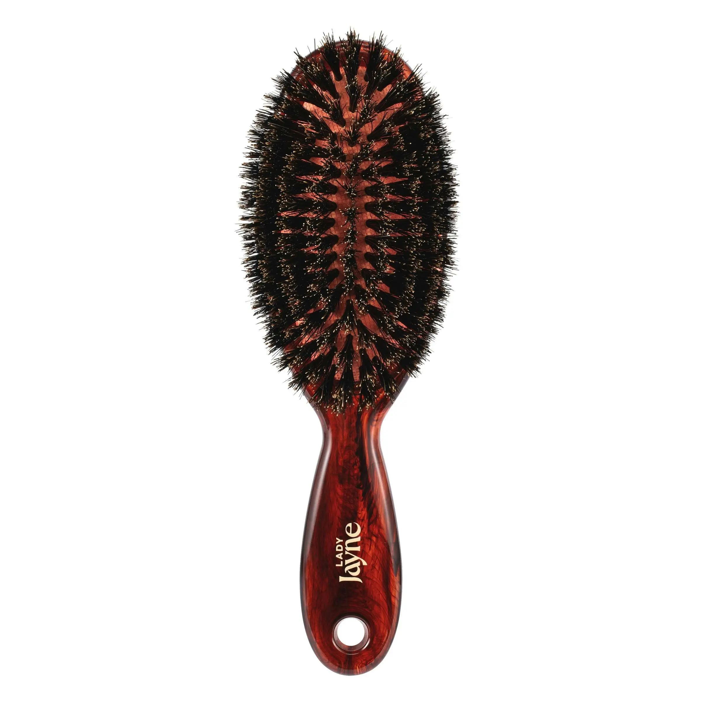 Lady Jayne Purse Sized 100% Boar Bristle Pad Brush