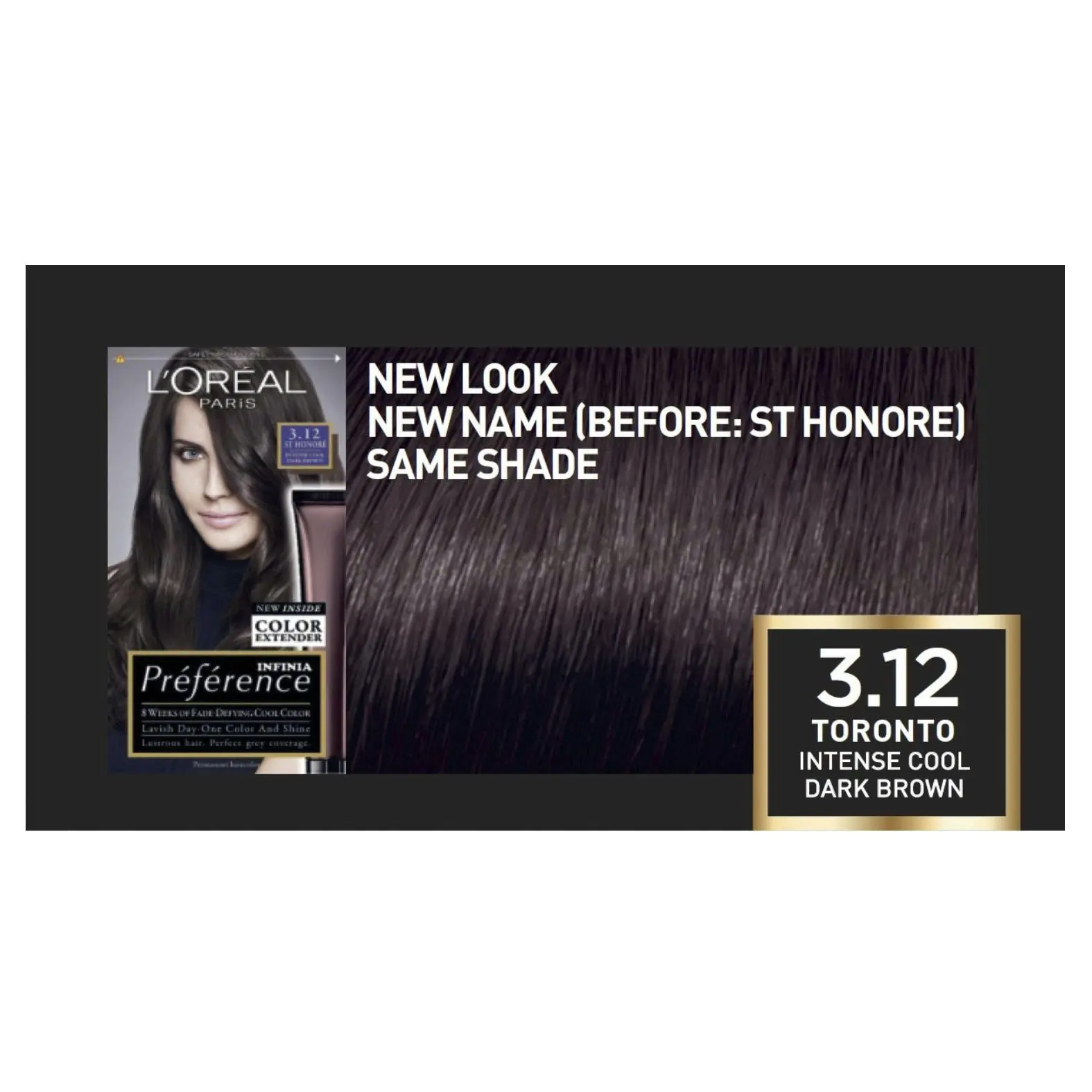 L'Oreal Preference Hair Colour 3.12 Toronto