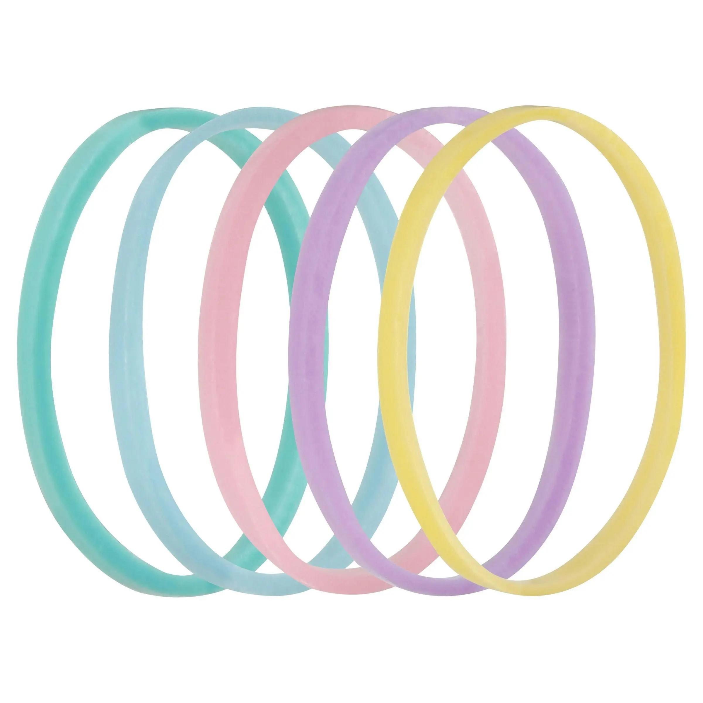 Lady Jayne Pastel Snagless Small Elastomer Elastics 50 Pack