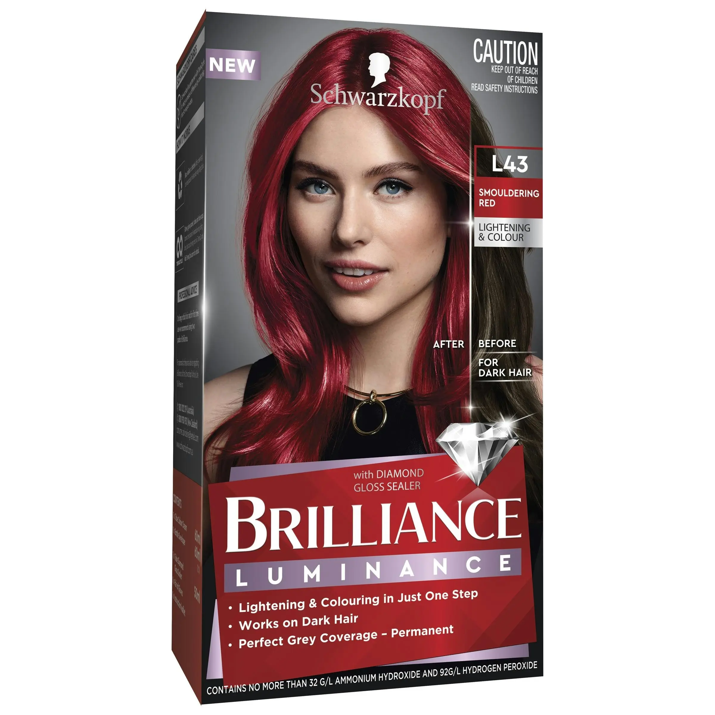 Schwarzkopf Brilliance Luminance L43 Smouldering Red