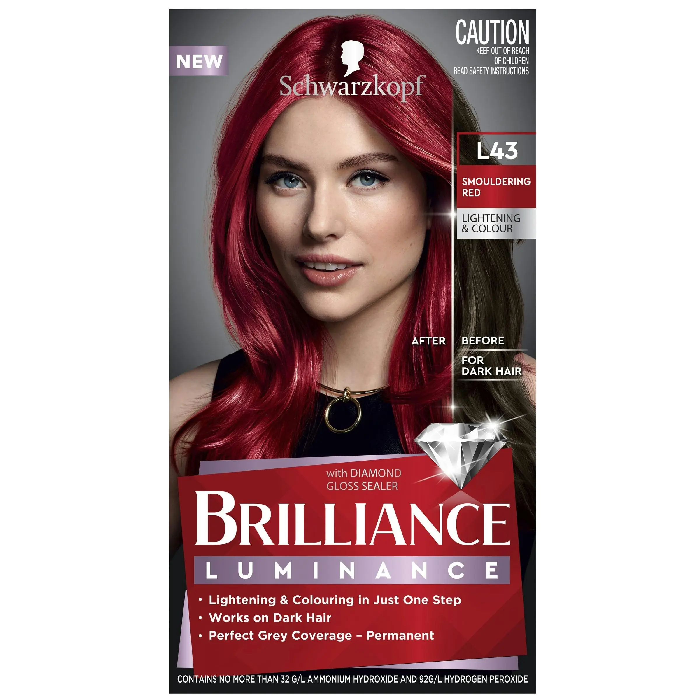 Schwarzkopf Brilliance Luminance L43 Smouldering Red