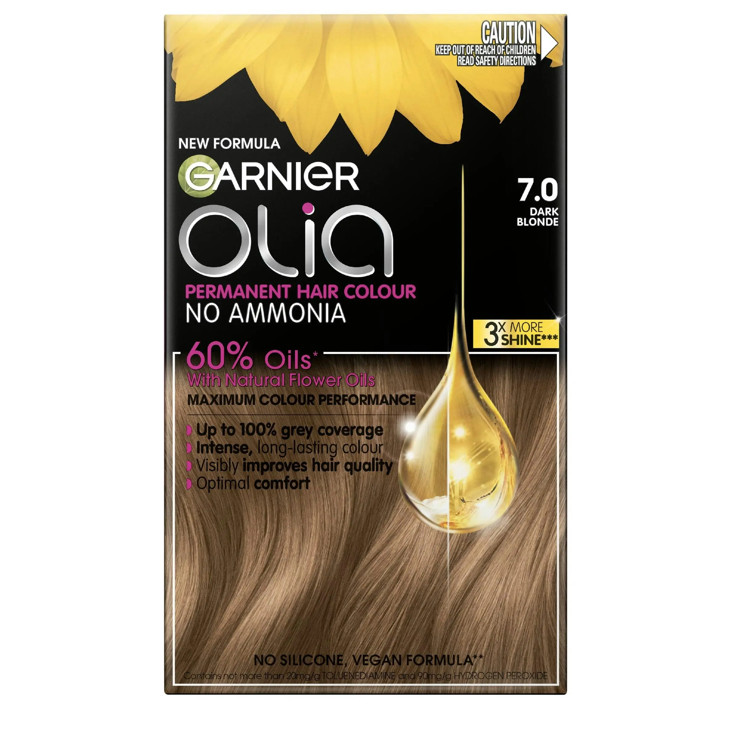 Garnier Olia 7.0 Dark Blonde No Ammonia Permanent Hair Colour