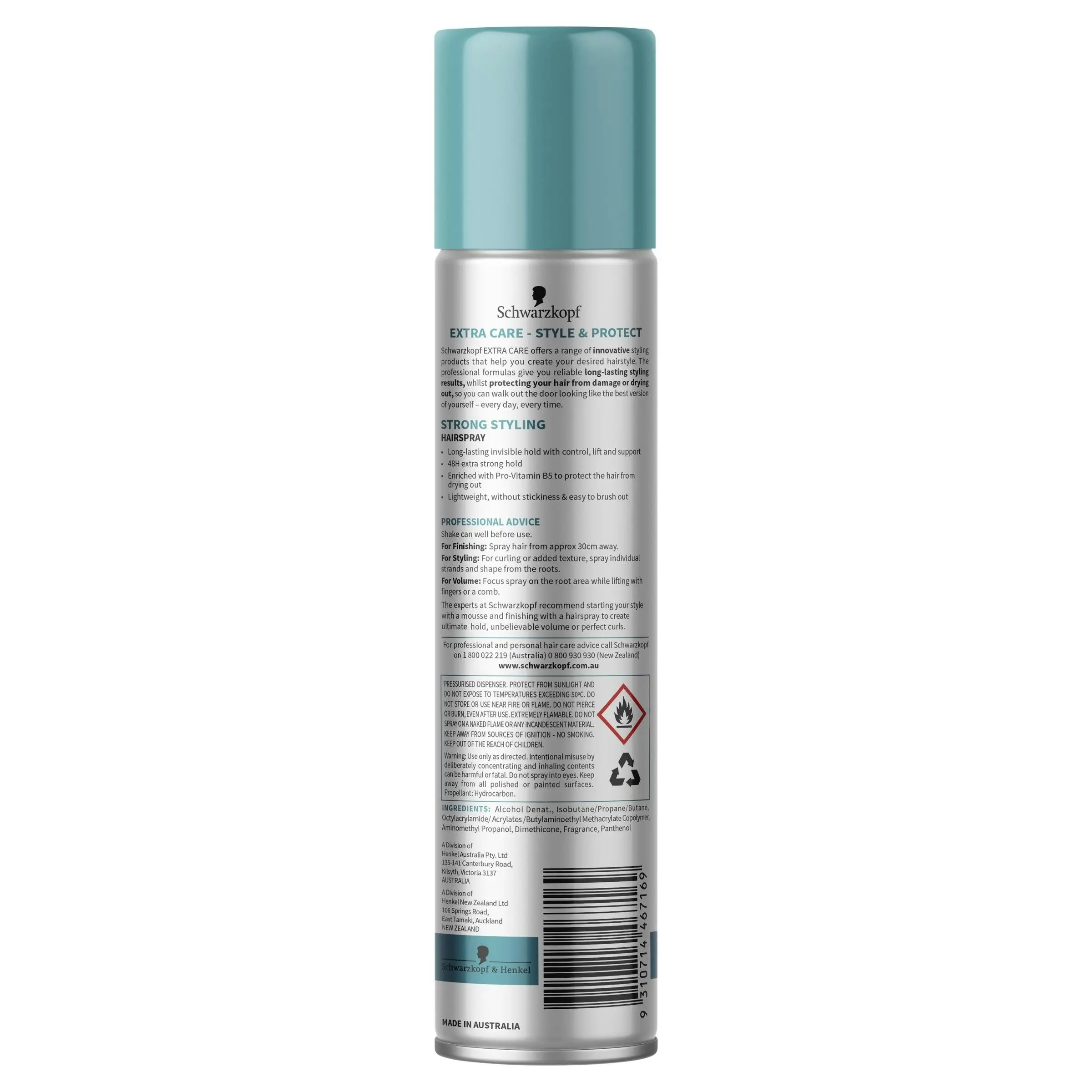 Schwarzkopf Extra Care Strong Styling Hairspray 100g