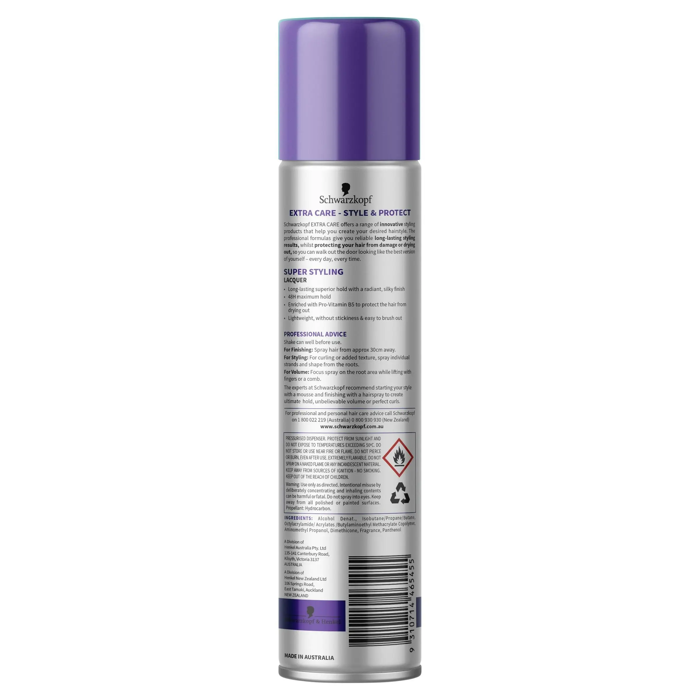 Schwarzkopf Extra Care Super Styling Lacquer 100g