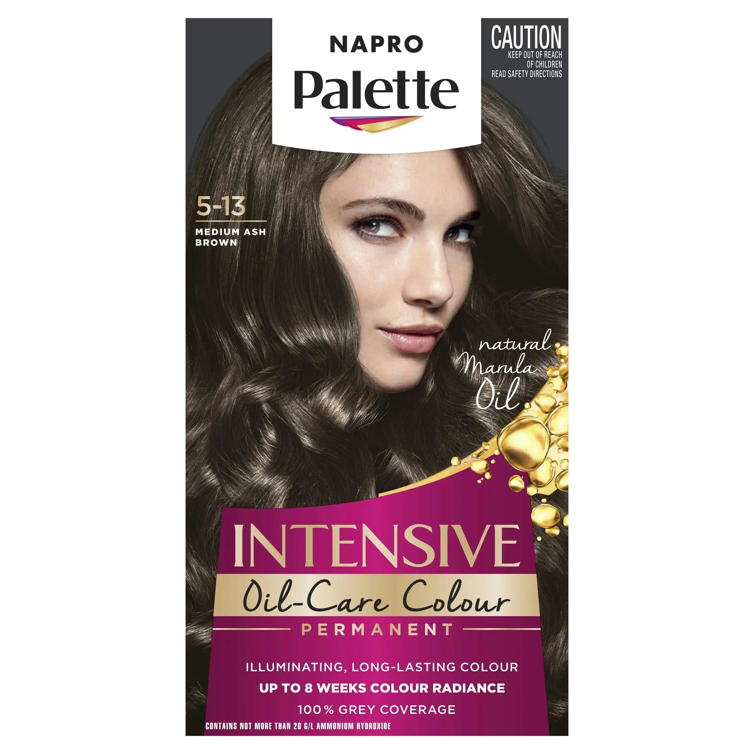 Napro Palette Permanent Hair Colour 5-13 Medium Ash Brown