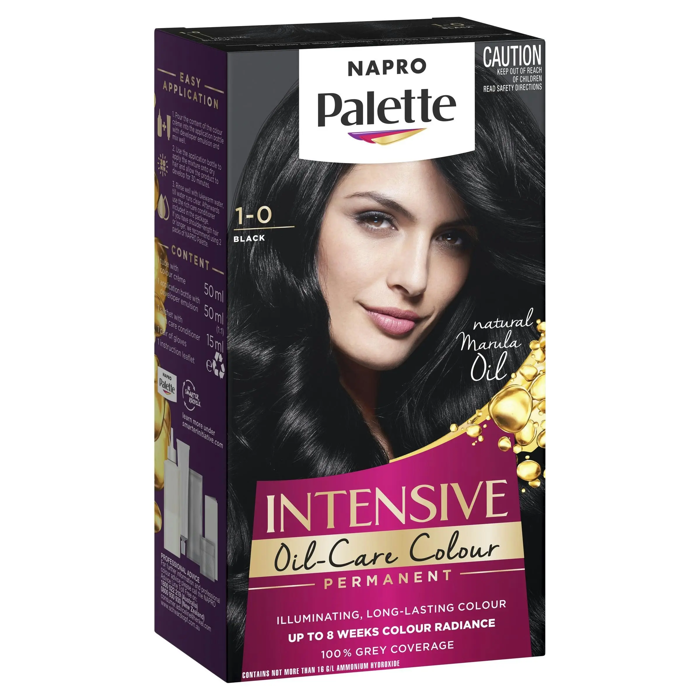 Napro Palette Permanent Hair Colour 1-0 Black