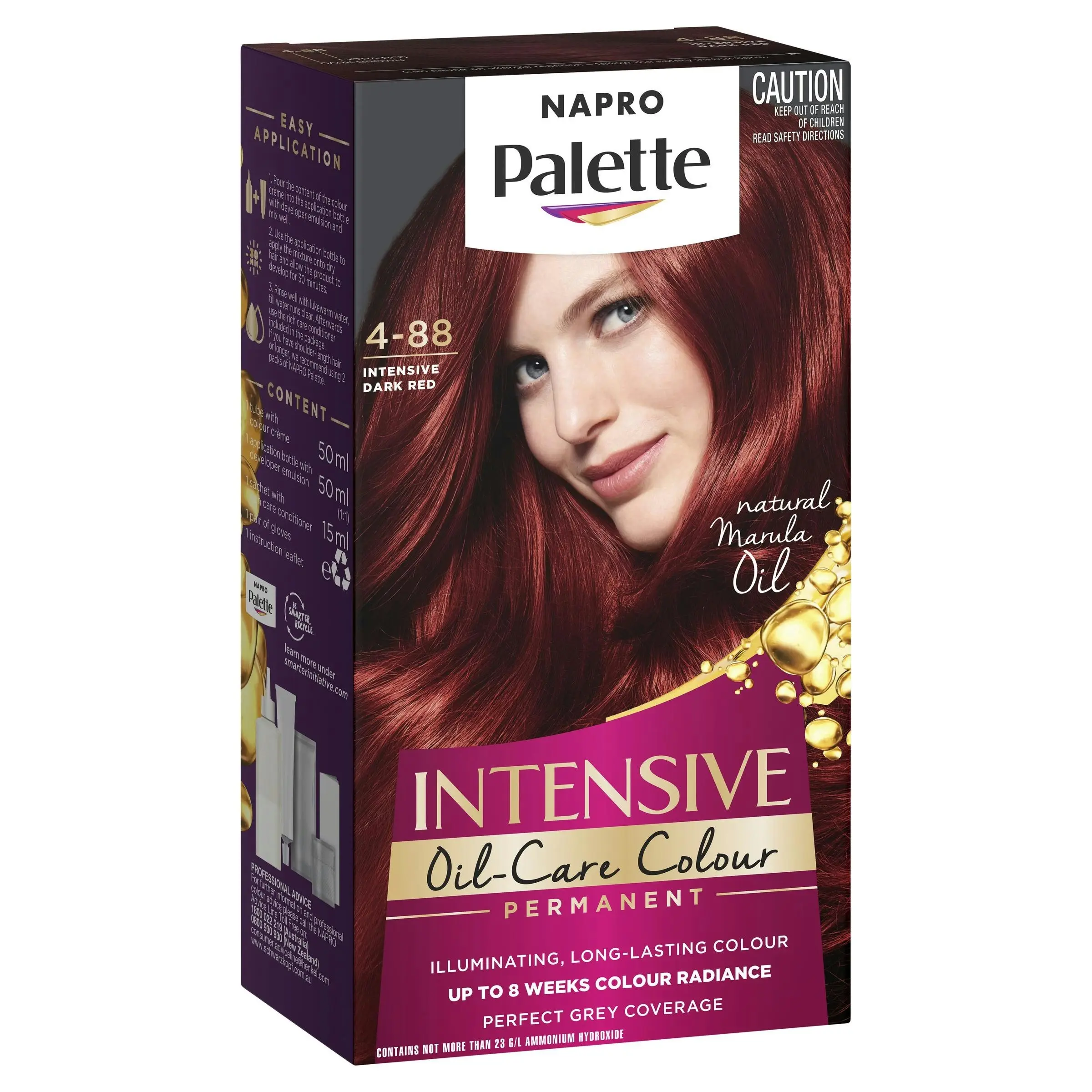 Napro Palette Permanent Hair Colour 4 - 88 Intensive Dark Red