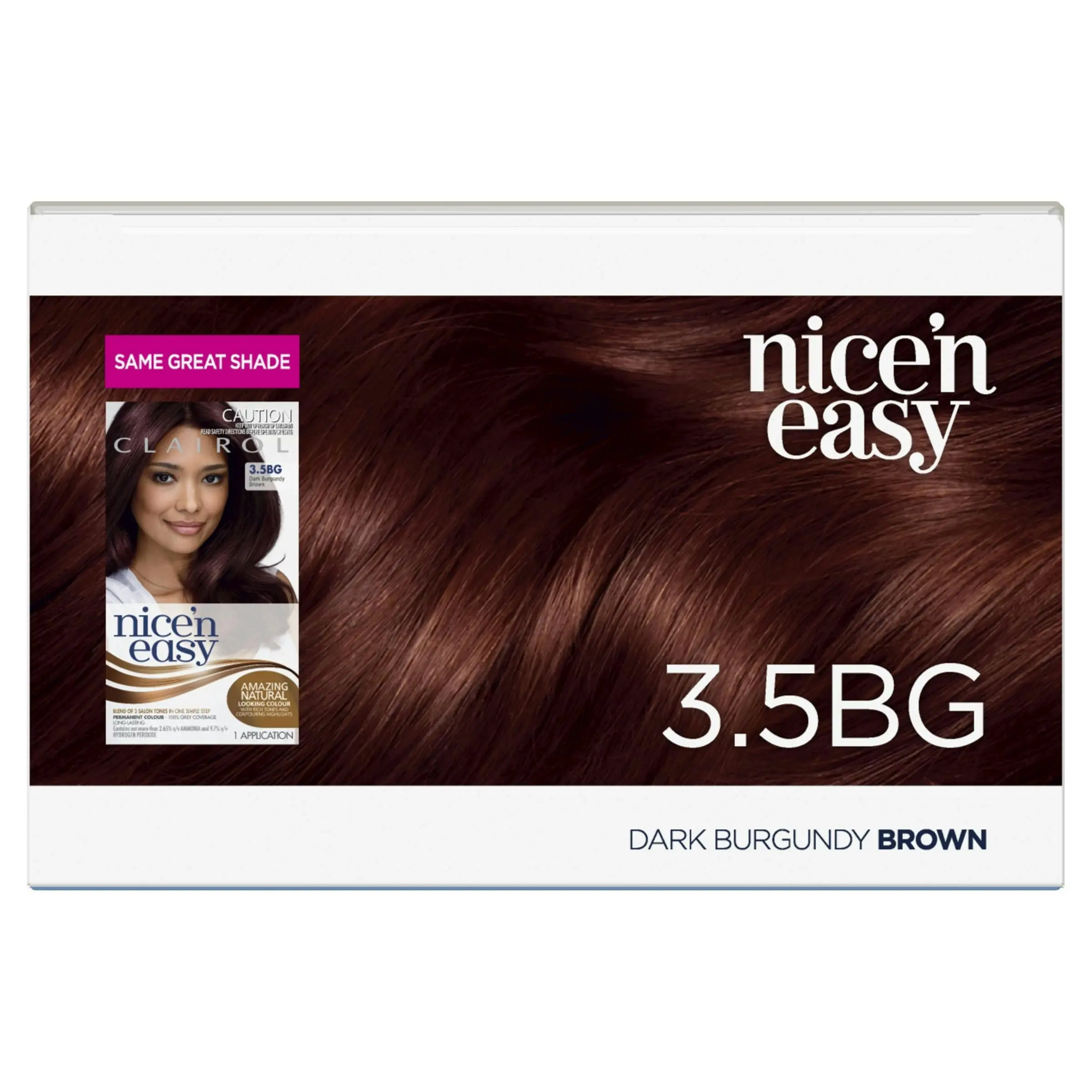 Clairol Nice 'N Easy 3.5BG Dark Burgundy