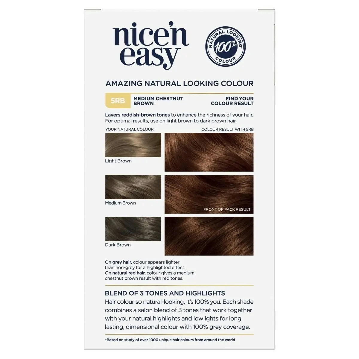 Clairol Nice 'N Easy 5RB Medium Chestnut Brown