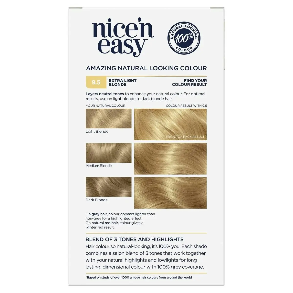 Clairol Nice 'N Easy 9.5 Extra Light Blonde