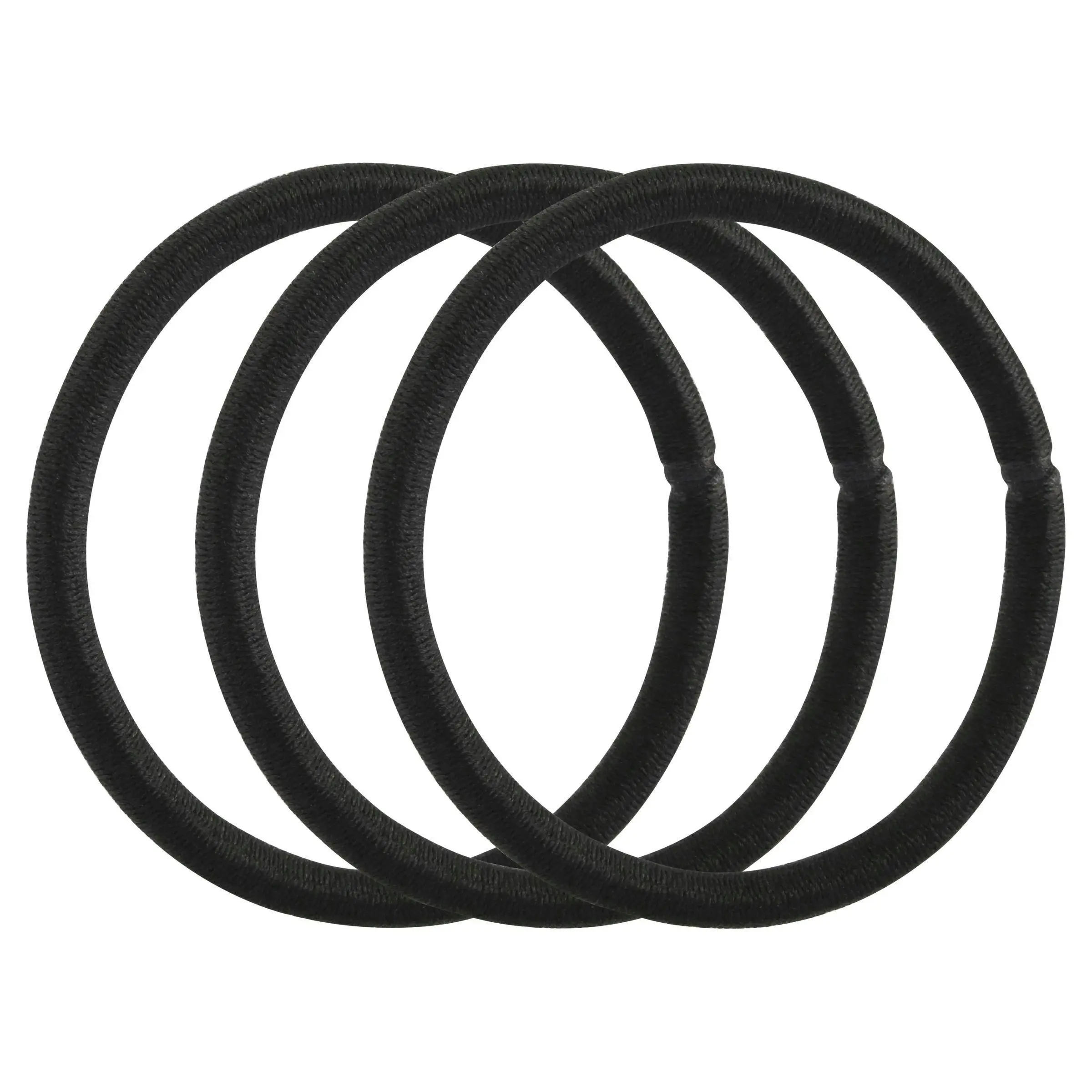 Lady Jayne Black Snagless Thick Elastics 10 Pack