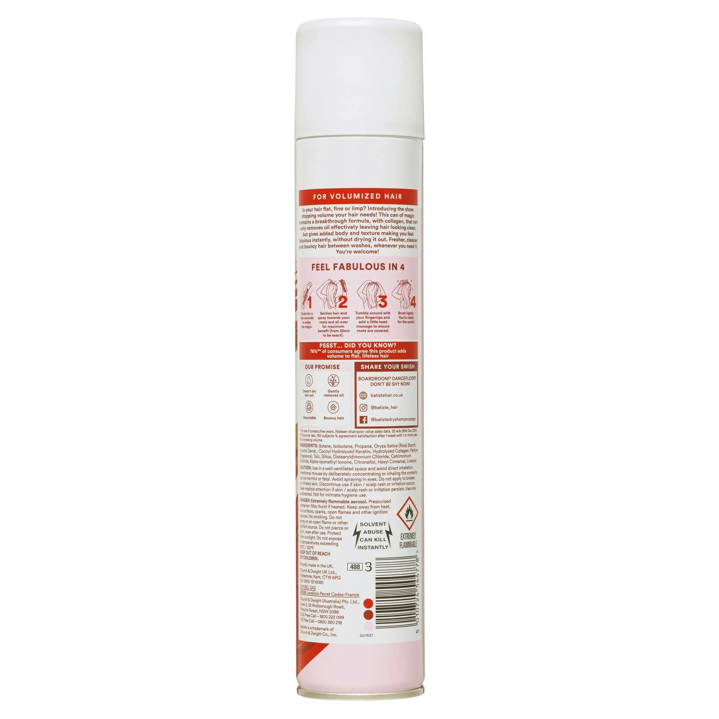 Batiste Volume Dry Shampoo 350mL