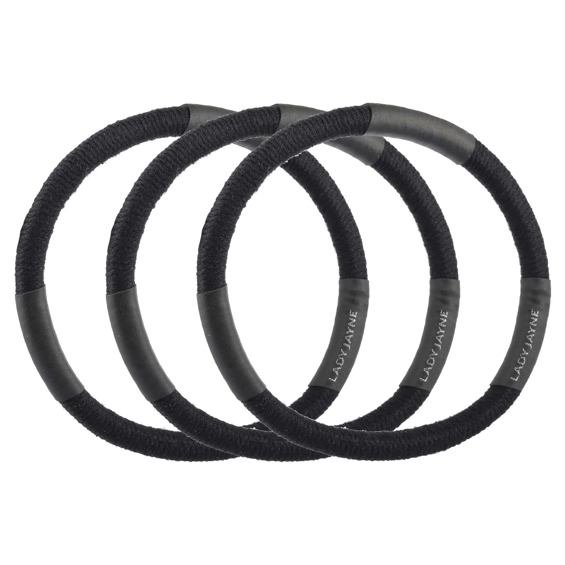 Lady Jayne Black Super Hold Thick Elastics 10 Pack