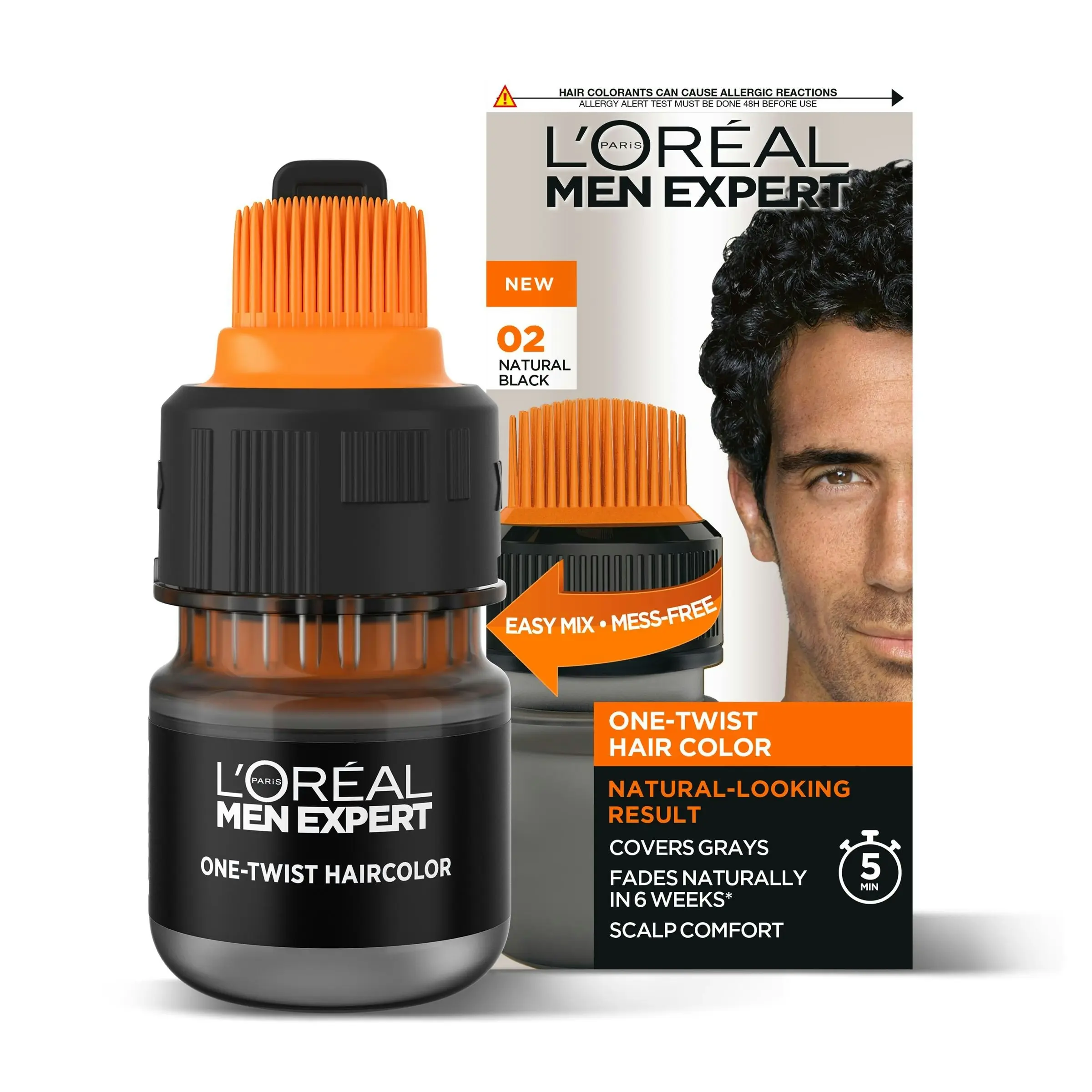 L'Oreal Men Expert Semi Permanent Hair Colour 02 Natural Black