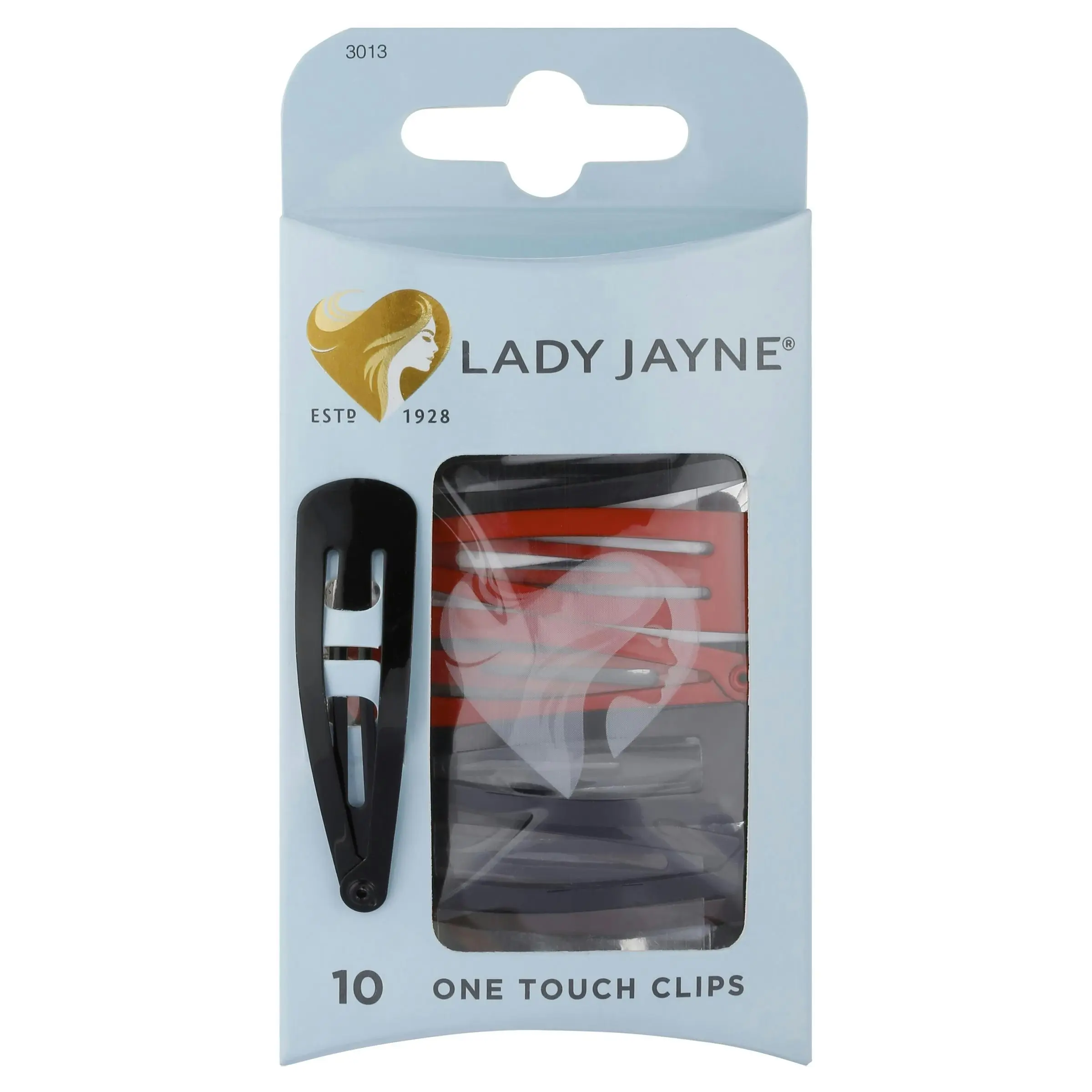 Lady Jayne Assorted One Touch Clips 10 pack