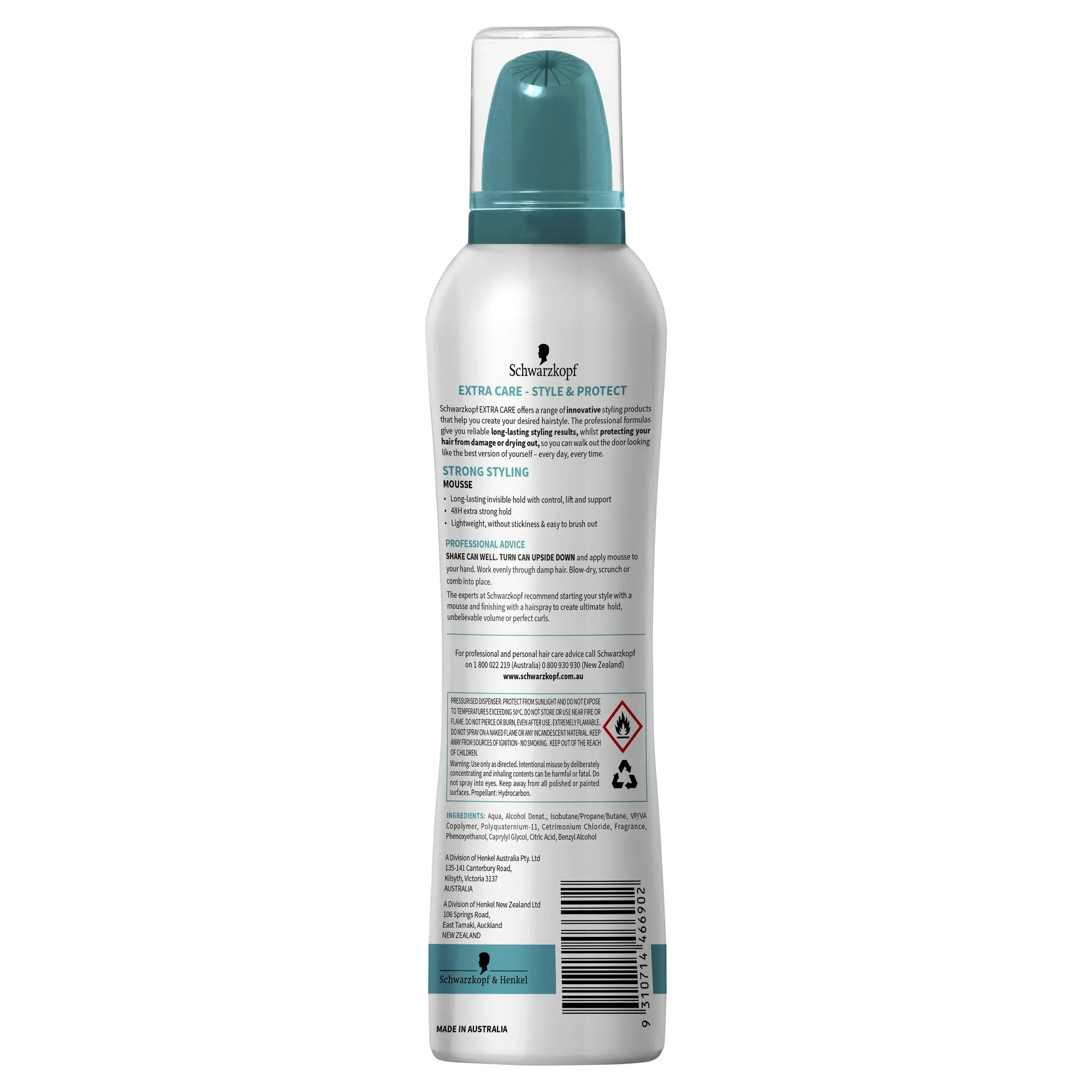 Schwarzkopf Extra Care Strong Styling Mousse 150g