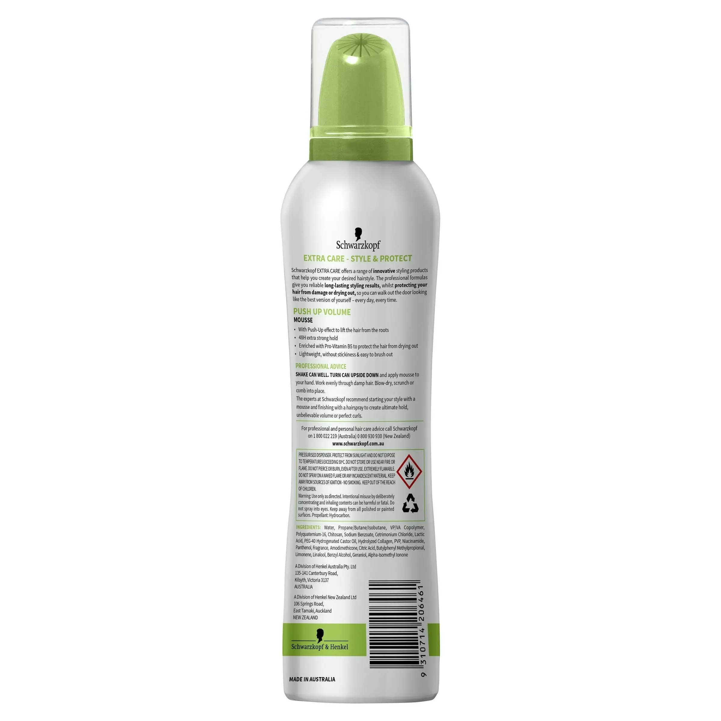 Schwarzkopf Extra Care Push Up Volume Mousse 150g