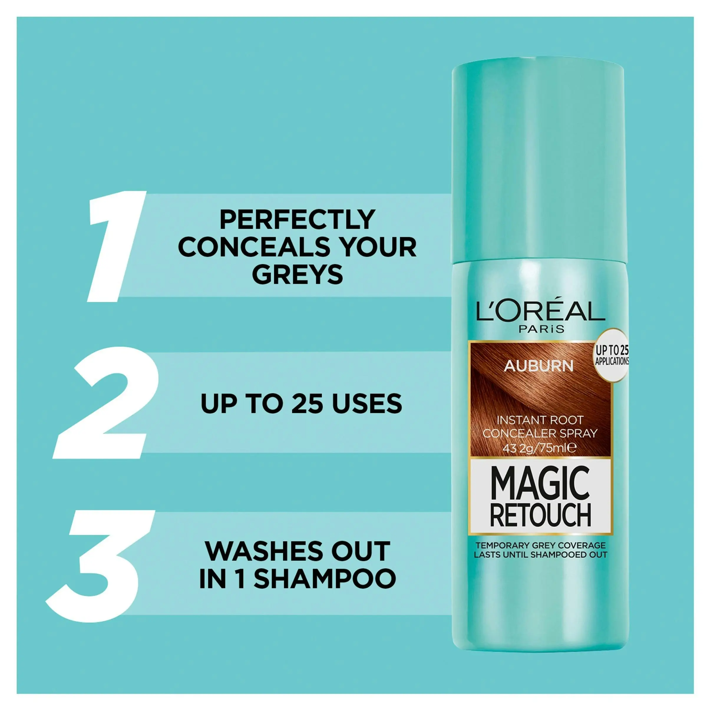 L'Oréal Paris Magic Retouch Temporary Root Concealer Spray Auburn