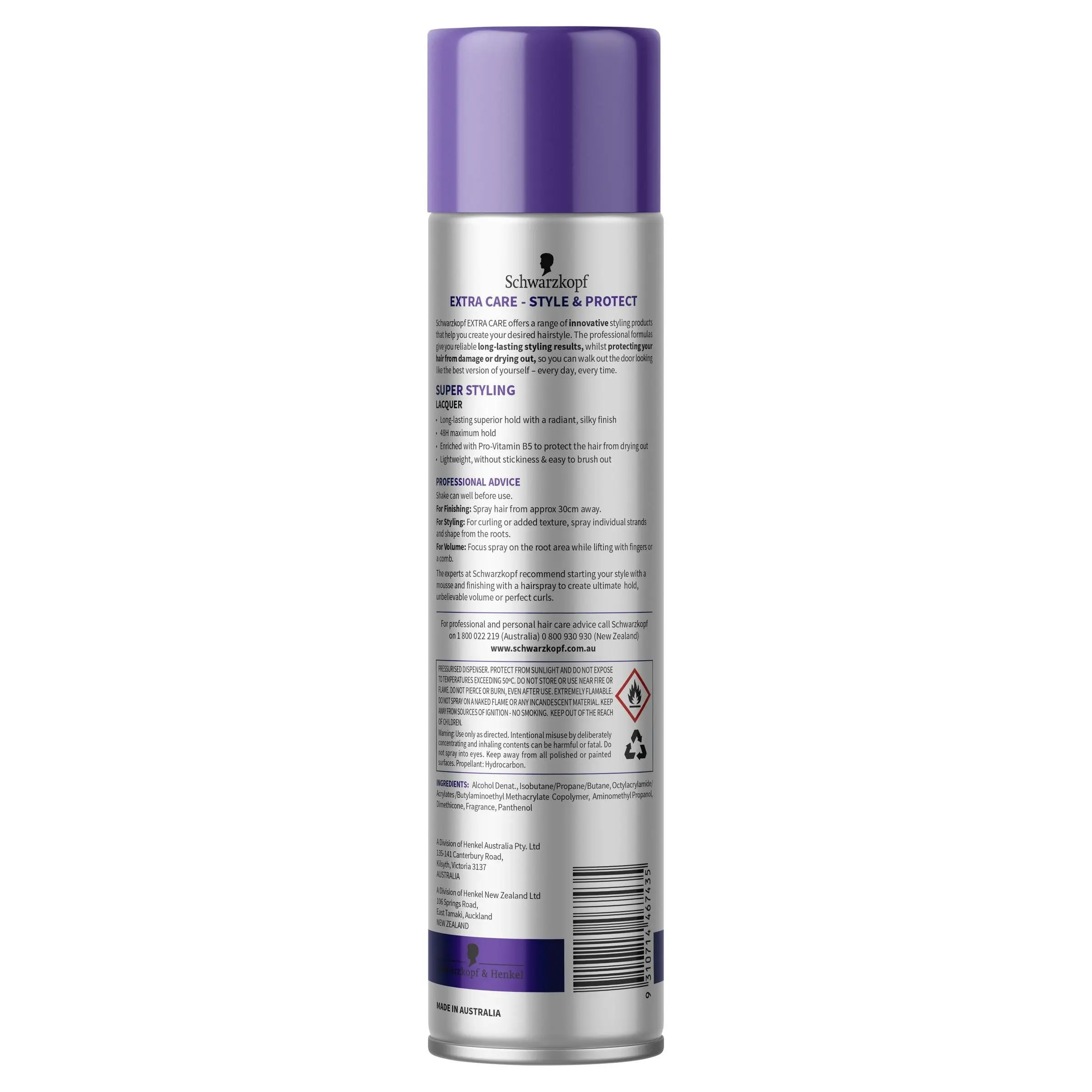 Schwarzkopf Extra Care Super Styling Lacquer 250g