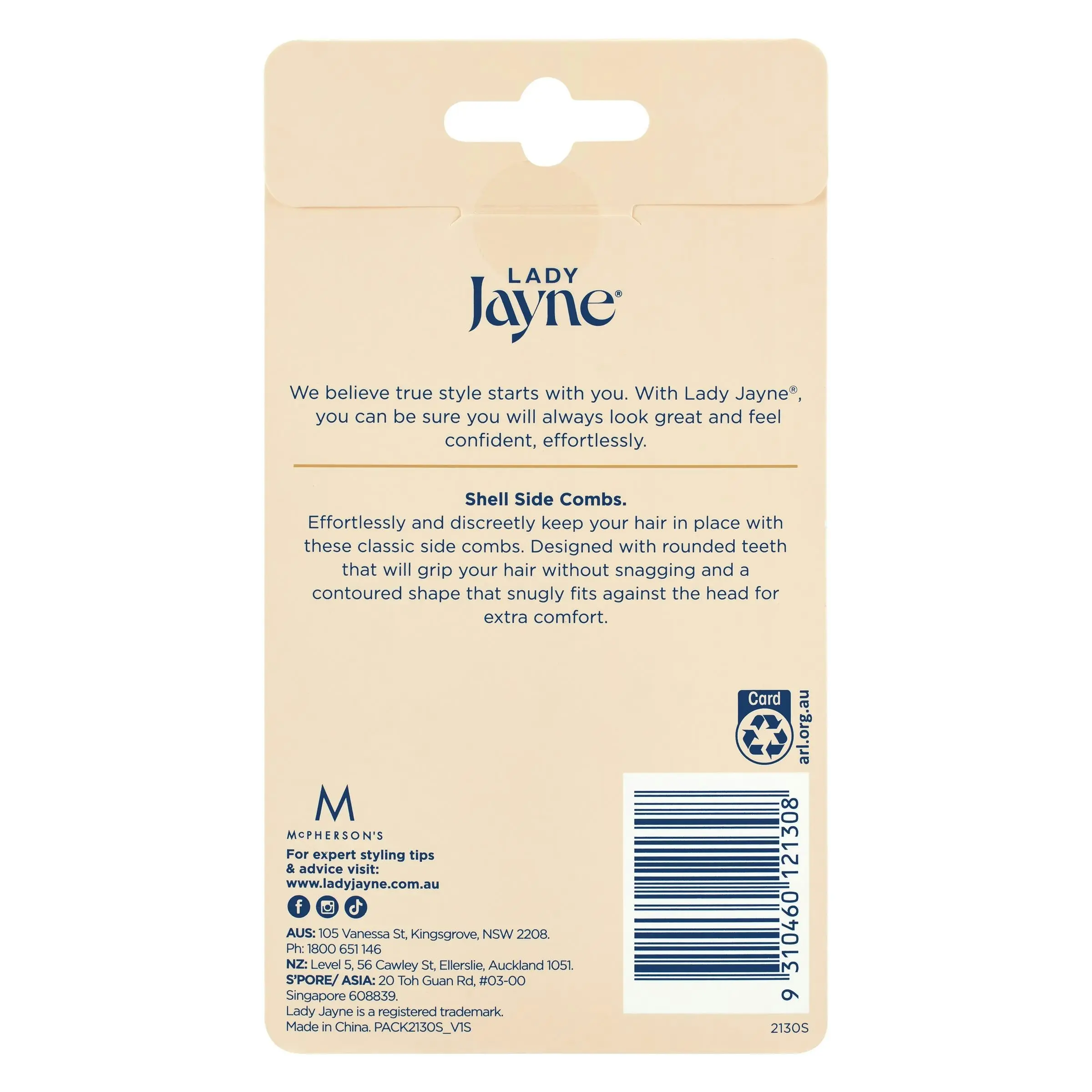 Lady Jayne Shell Side Comb 4 Pack